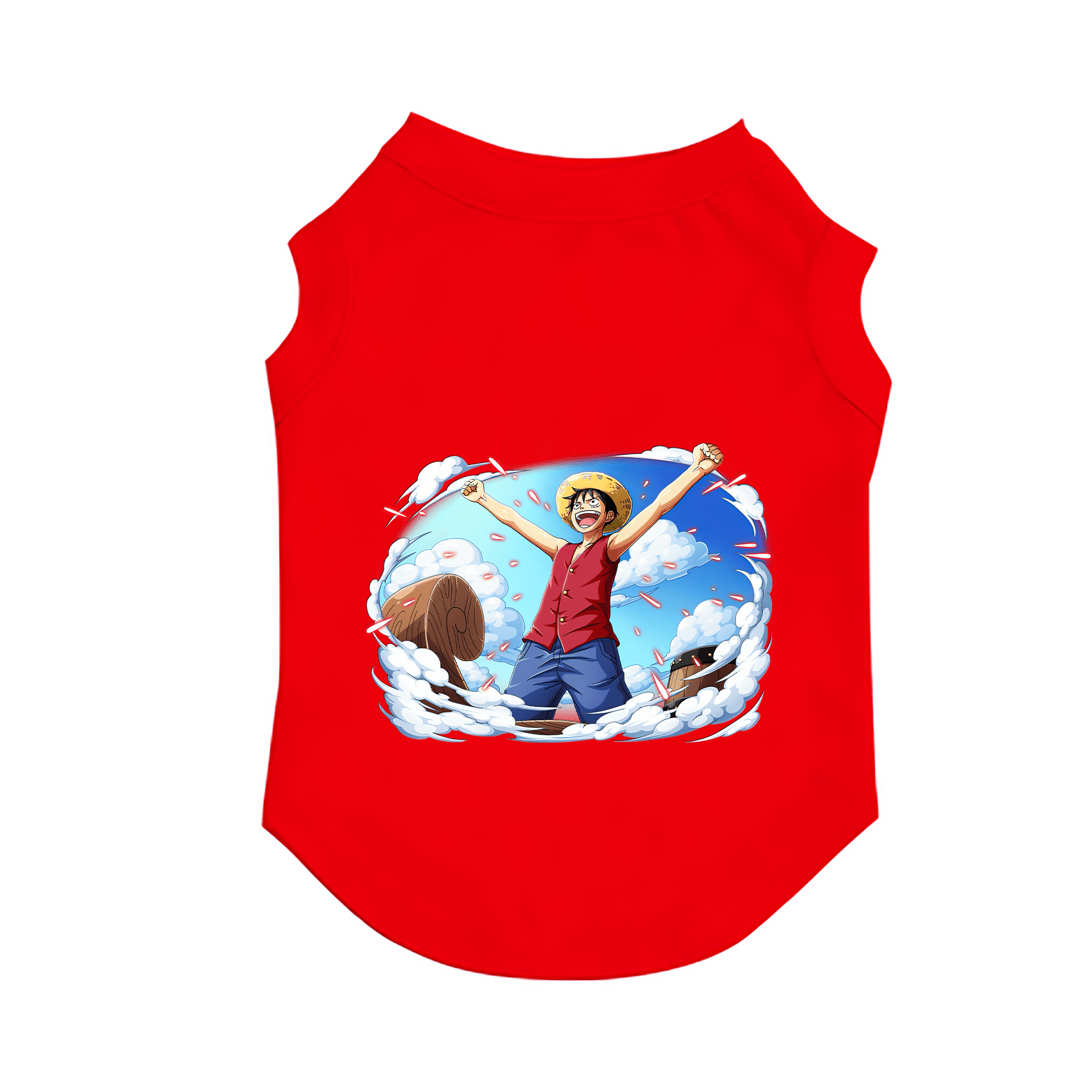 （画像用） ワンピース モンキー・D・ルフィ ONE PIECE Monkey D. Luffy ペット用ベスト
