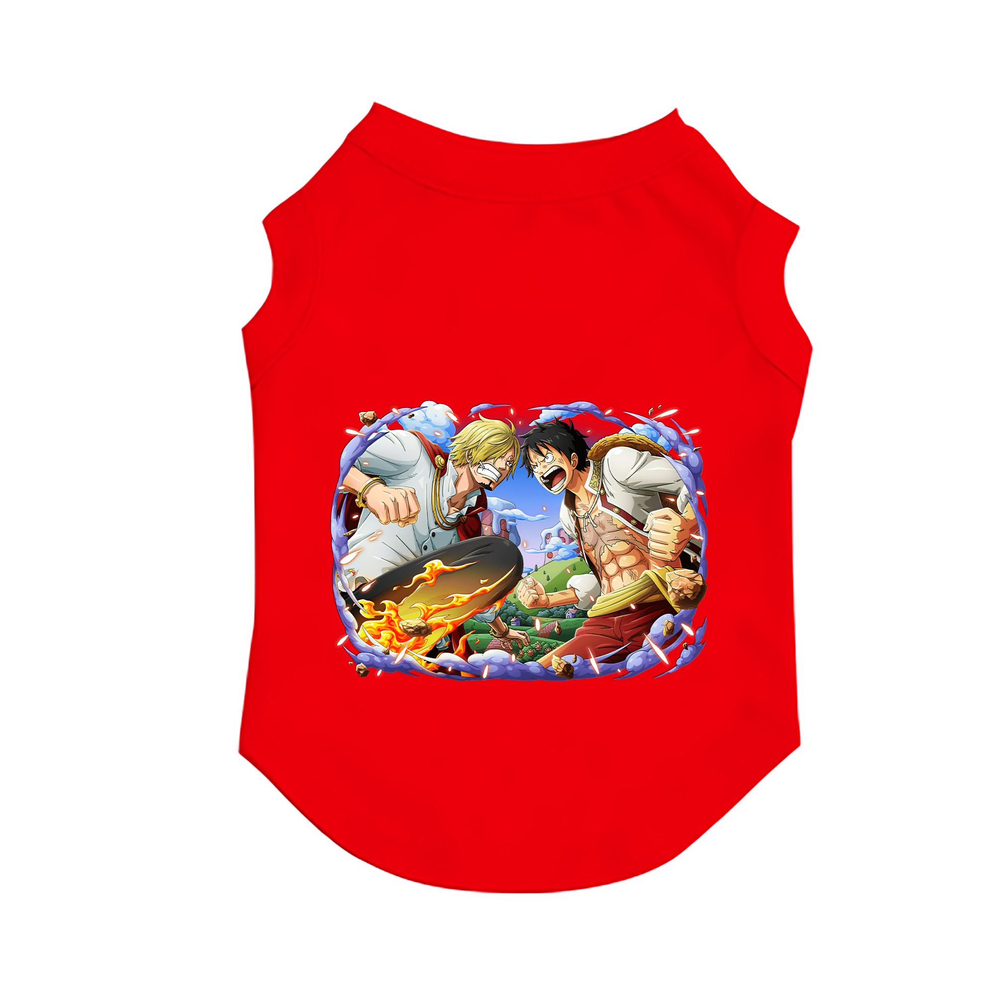 （画像用） ワンピース モンキー・D・ルフィ ONE PIECE Monkey D. Luffy ペット用ベスト