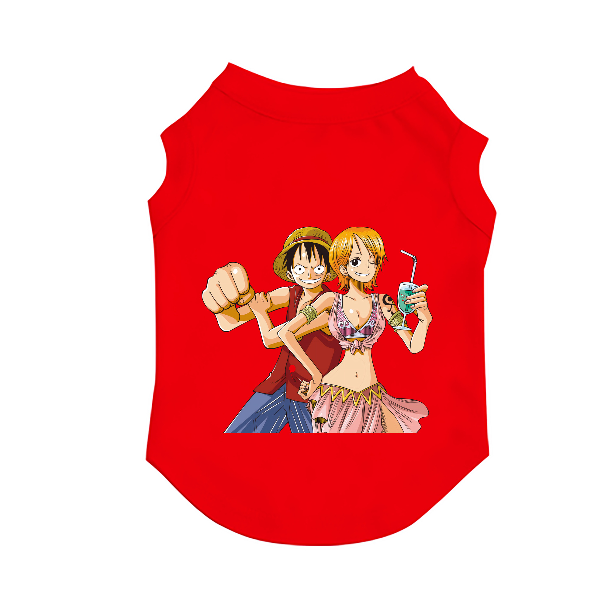 （画像用） ワンピース モンキー・D・ルフィ ONE PIECE Monkey D. Luffy ペット用ベスト