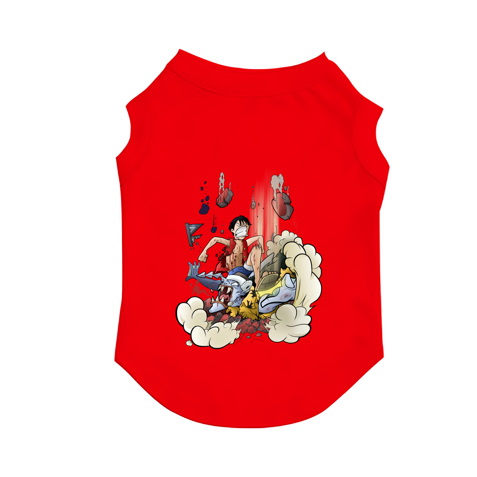 （画像用） ワンピース モンキー・D・ルフィ ONE PIECE Monkey D. Luffy ペット用ベスト