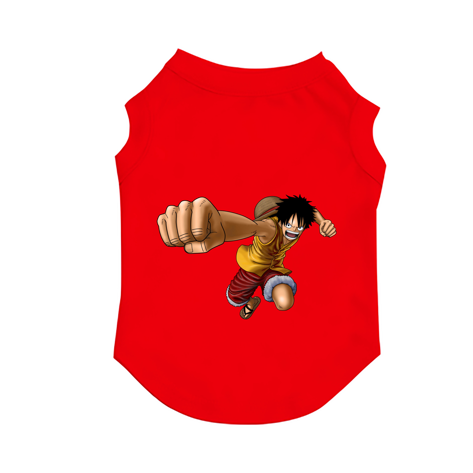 （画像用） ワンピース モンキー・D・ルフィ ONE PIECE Monkey D. Luffy ペット用ベスト