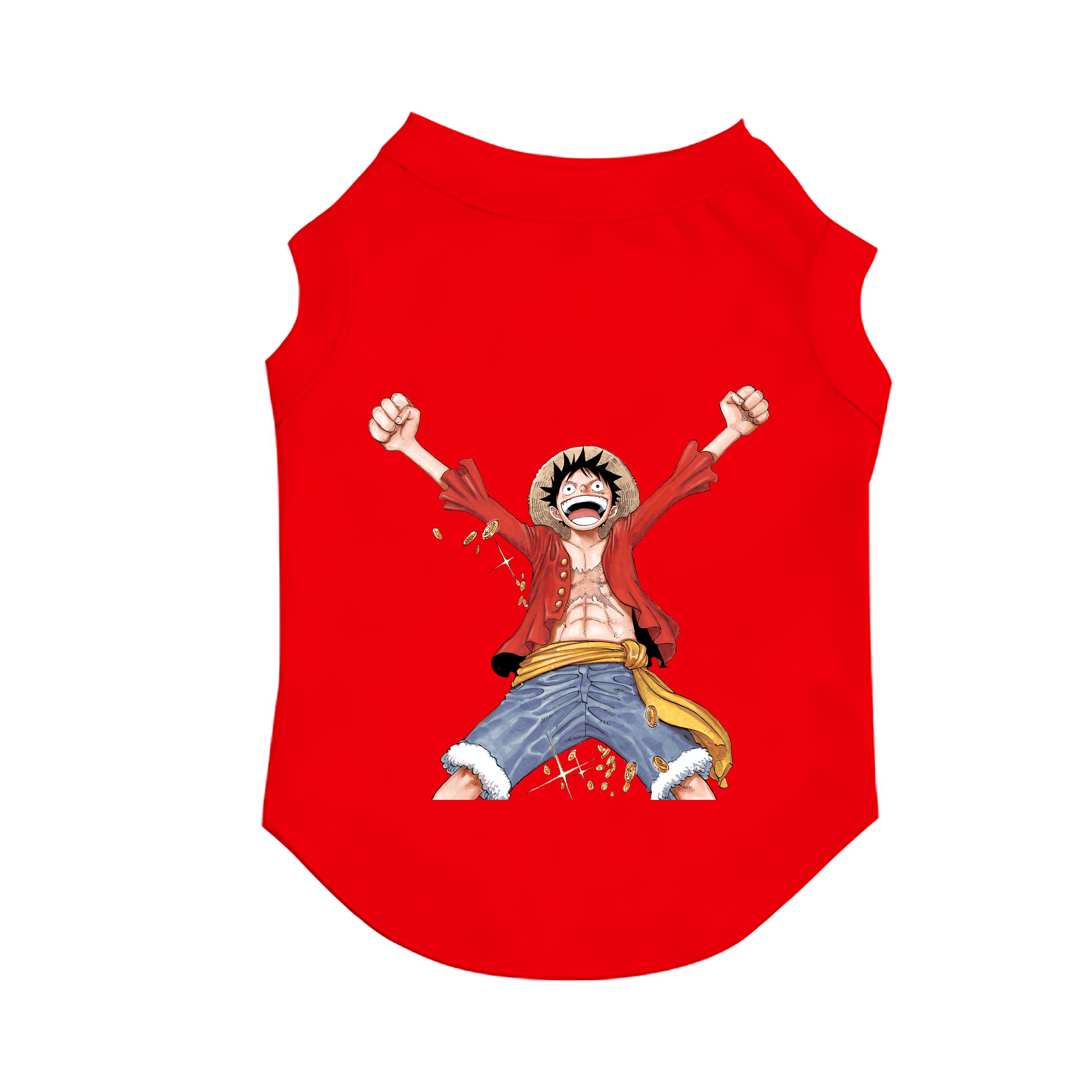 （画像用） ワンピース モンキー・D・ルフィ ONE PIECE Monkey D. Luffy ペット用ベスト