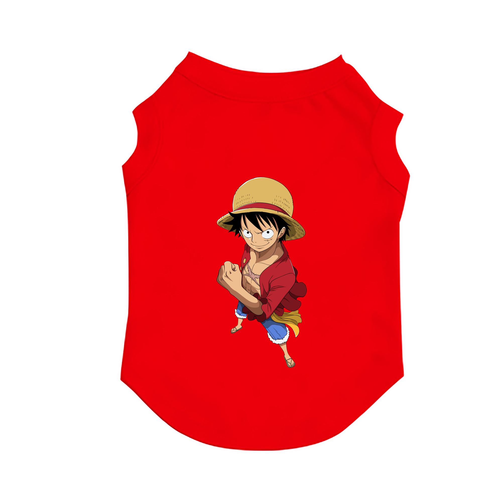 （画像用） ワンピース モンキー・D・ルフィ ONE PIECE Monkey D. Luffy ペット用ベスト