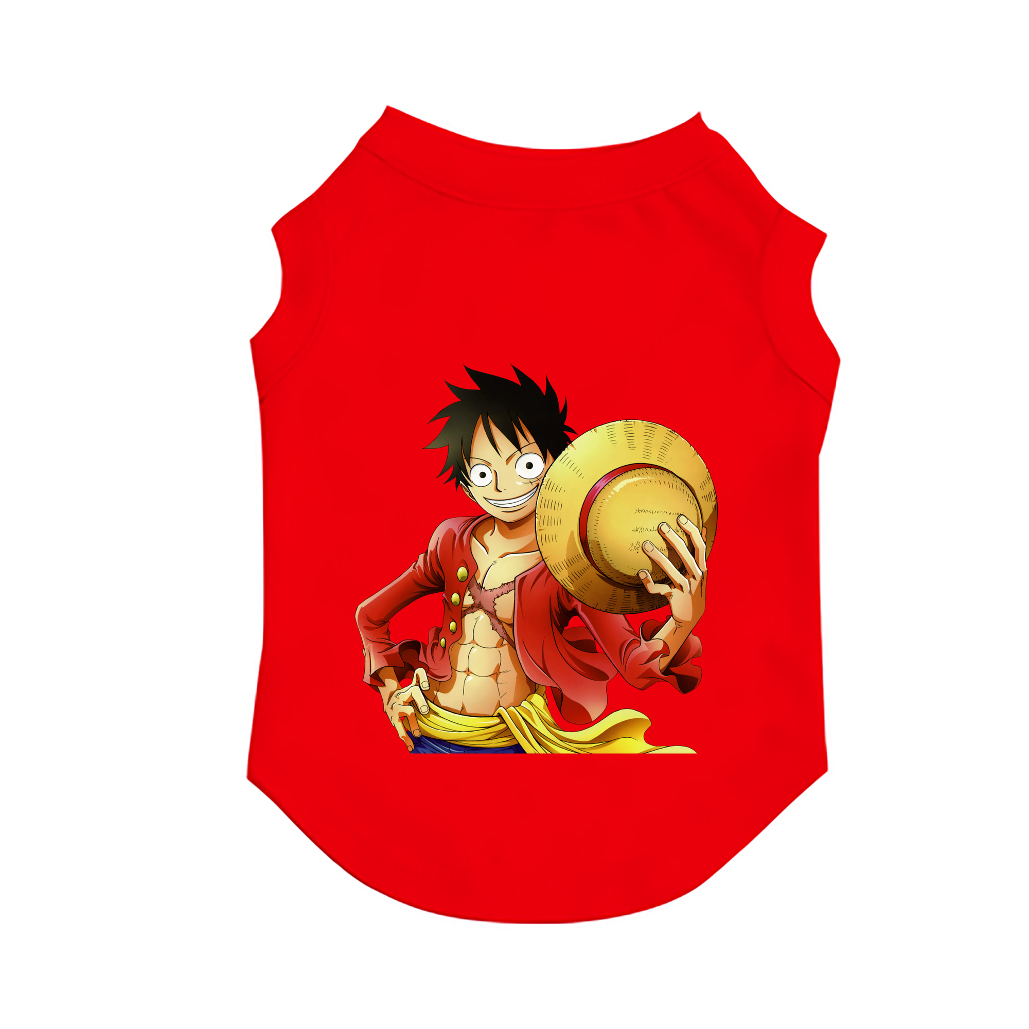 （画像用） ワンピース モンキー・D・ルフィ ONE PIECE Monkey D. Luffy ペット用ベスト