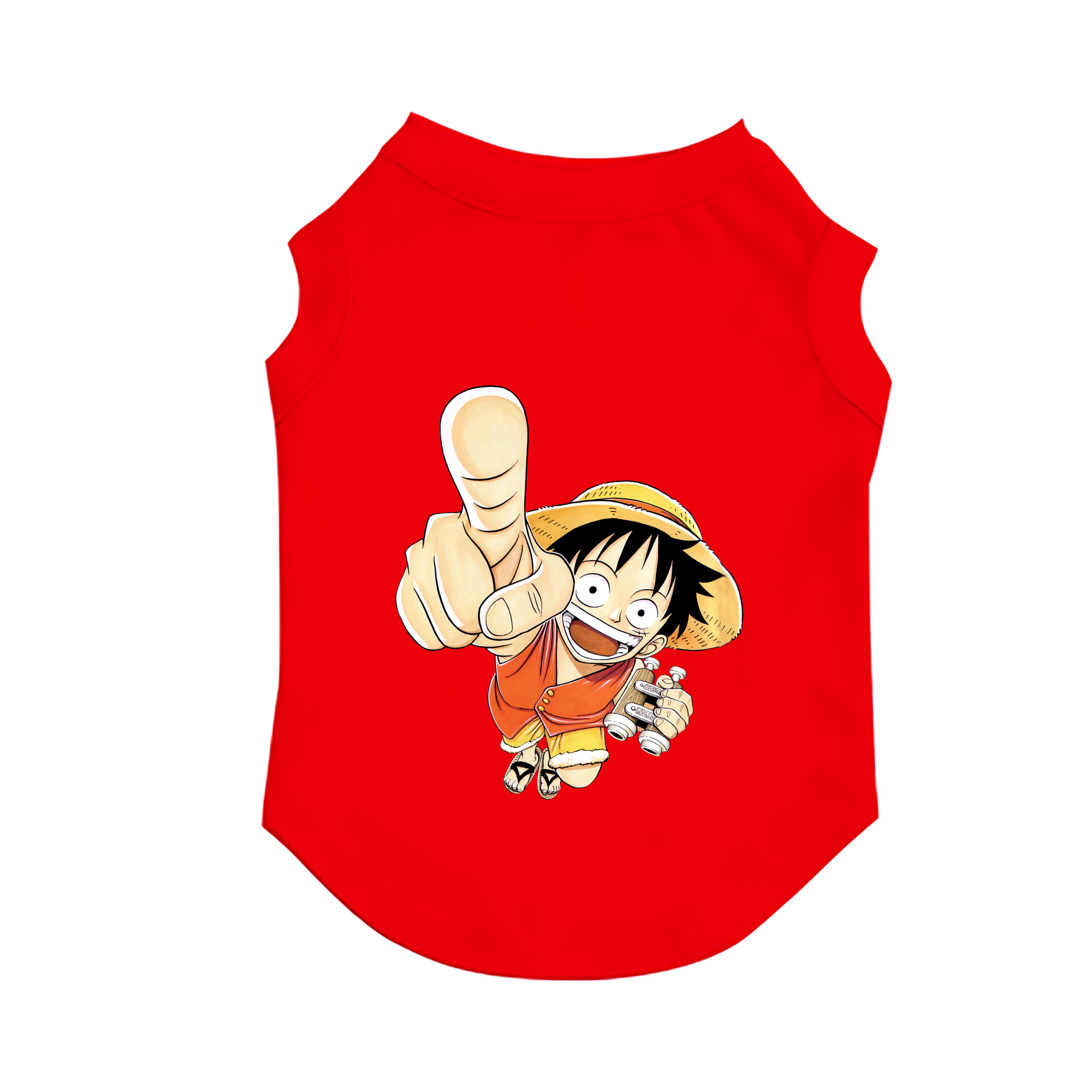 （画像用） ワンピース モンキー・D・ルフィ ONE PIECE Monkey D. Luffy ペット用ベスト