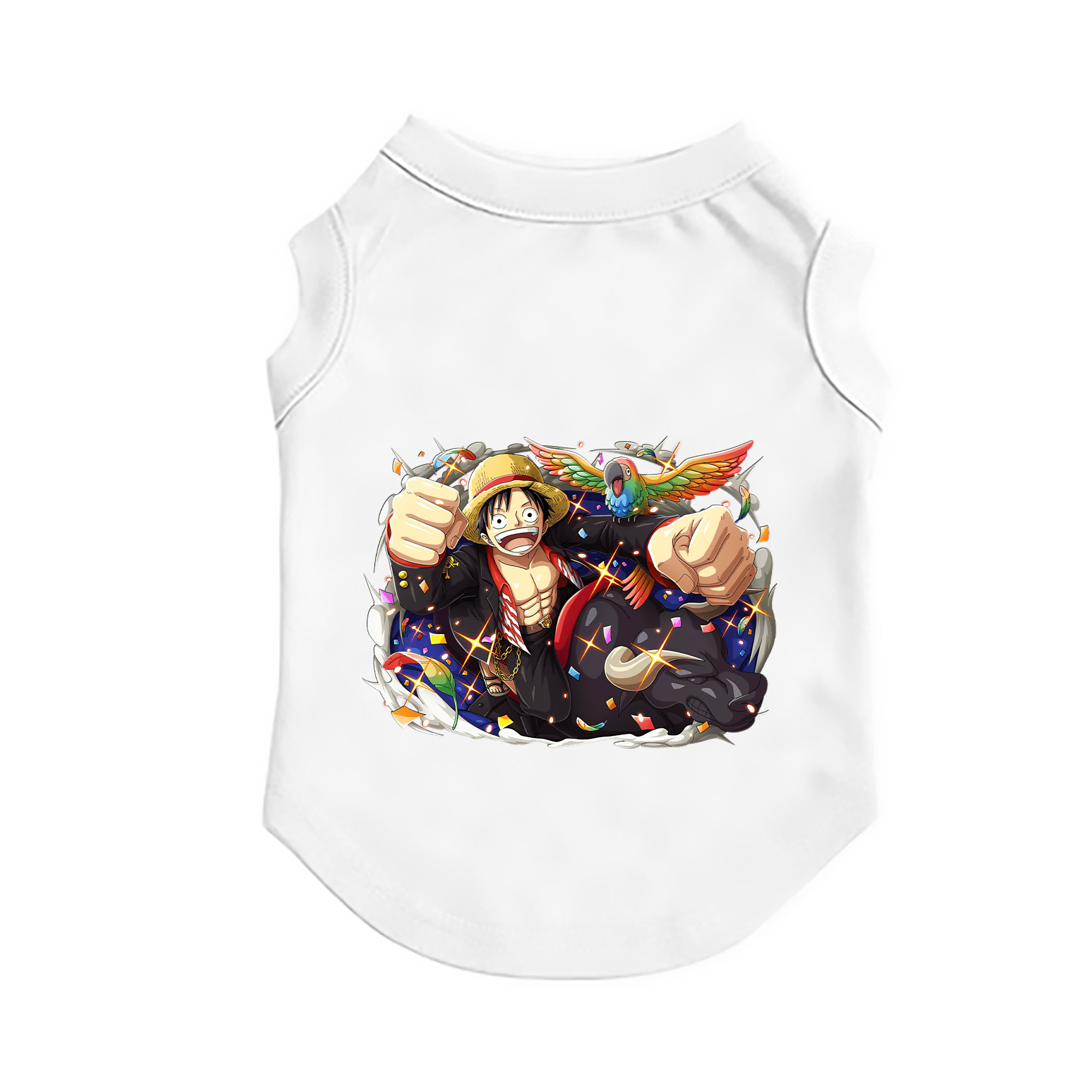 （画像用） ワンピース モンキー・D・ルフィ ONE PIECE Monkey D. Luffy ペット用ベスト