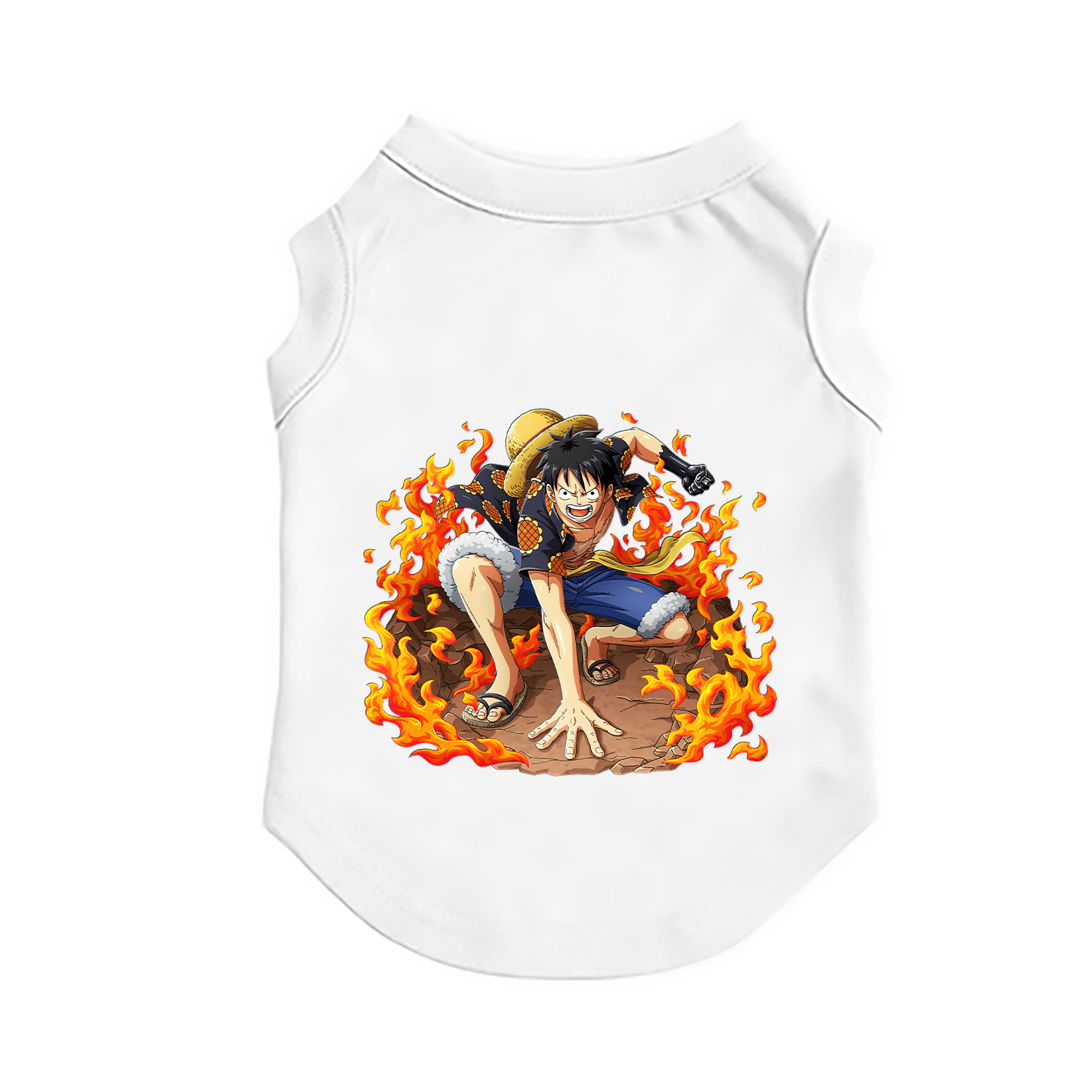 （画像用） ワンピース モンキー・D・ルフィ ONE PIECE Monkey D. Luffy ペット用ベスト