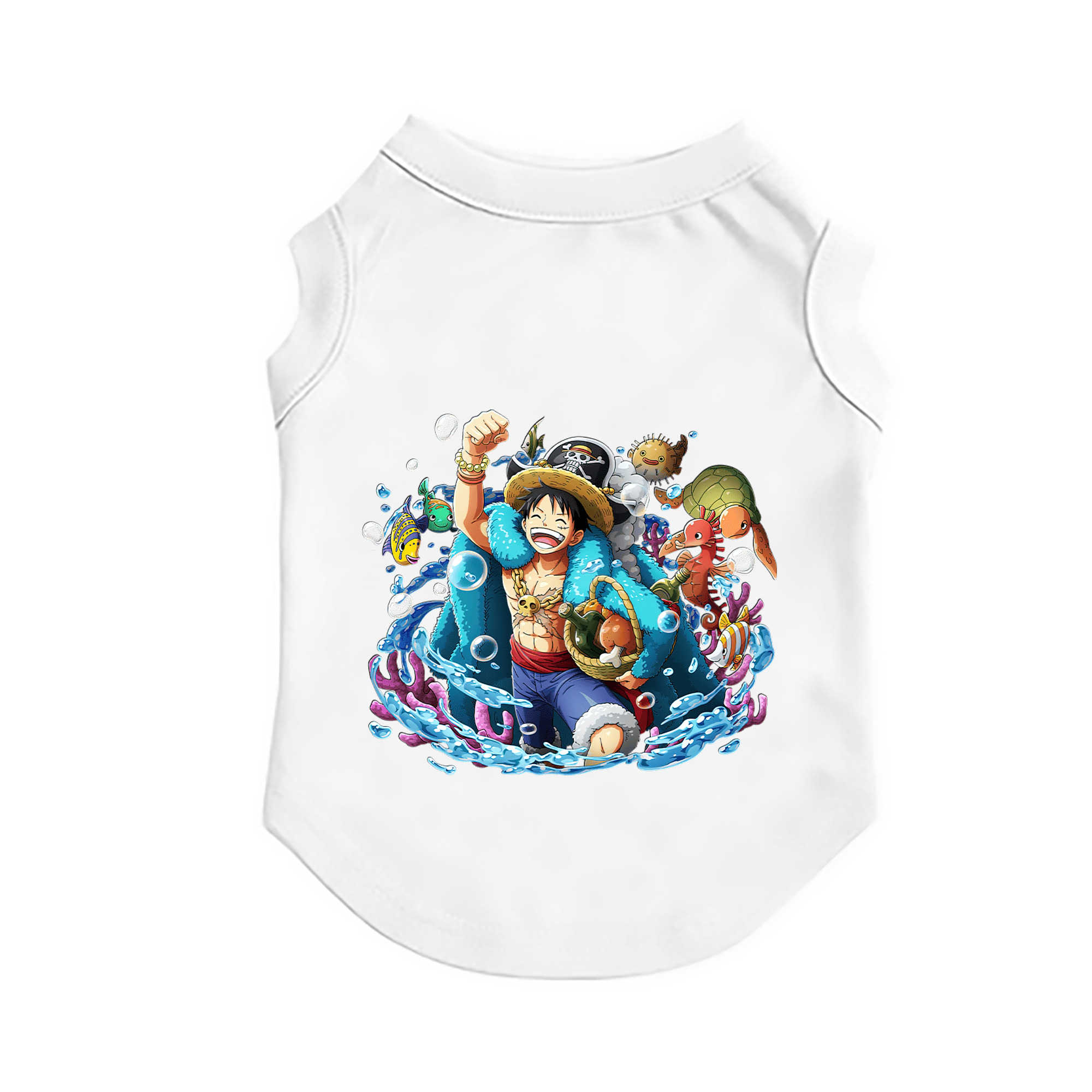 （画像用） ワンピース モンキー・D・ルフィ ONE PIECE Monkey D. Luffy ペット用ベスト