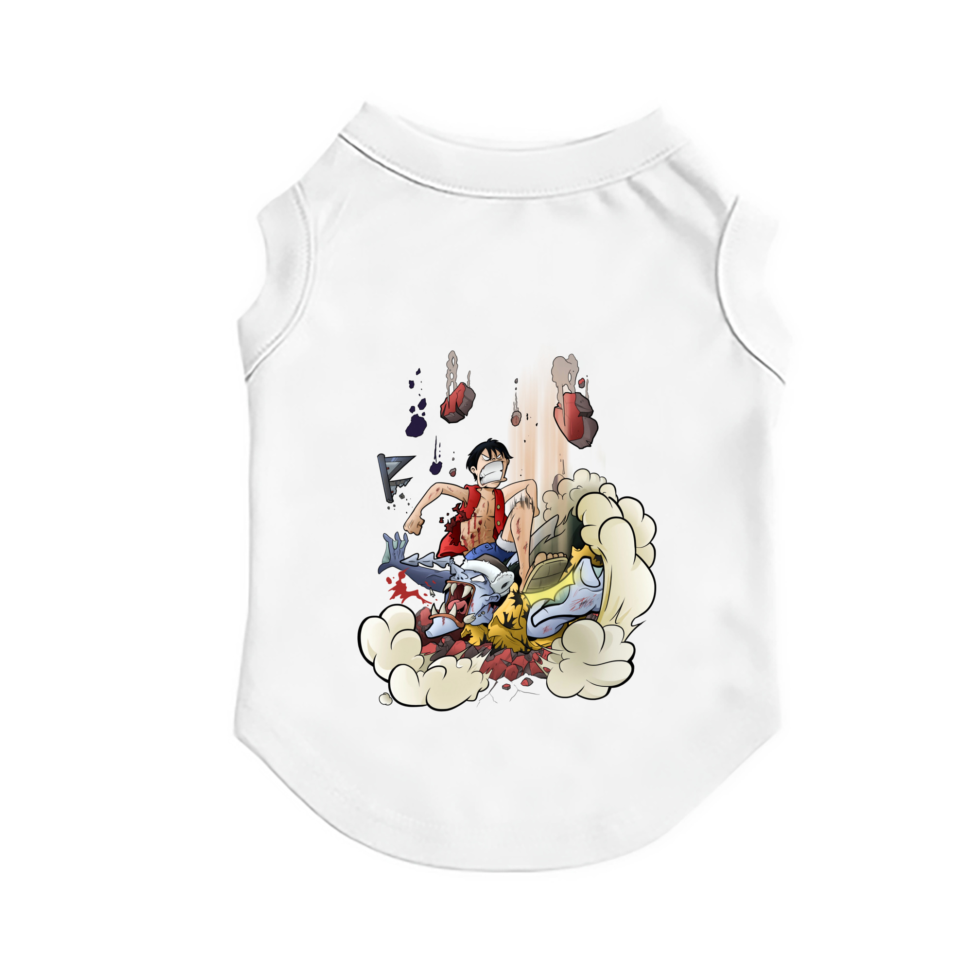 （画像用） ワンピース モンキー・D・ルフィ ONE PIECE Monkey D. Luffy ペット用ベスト