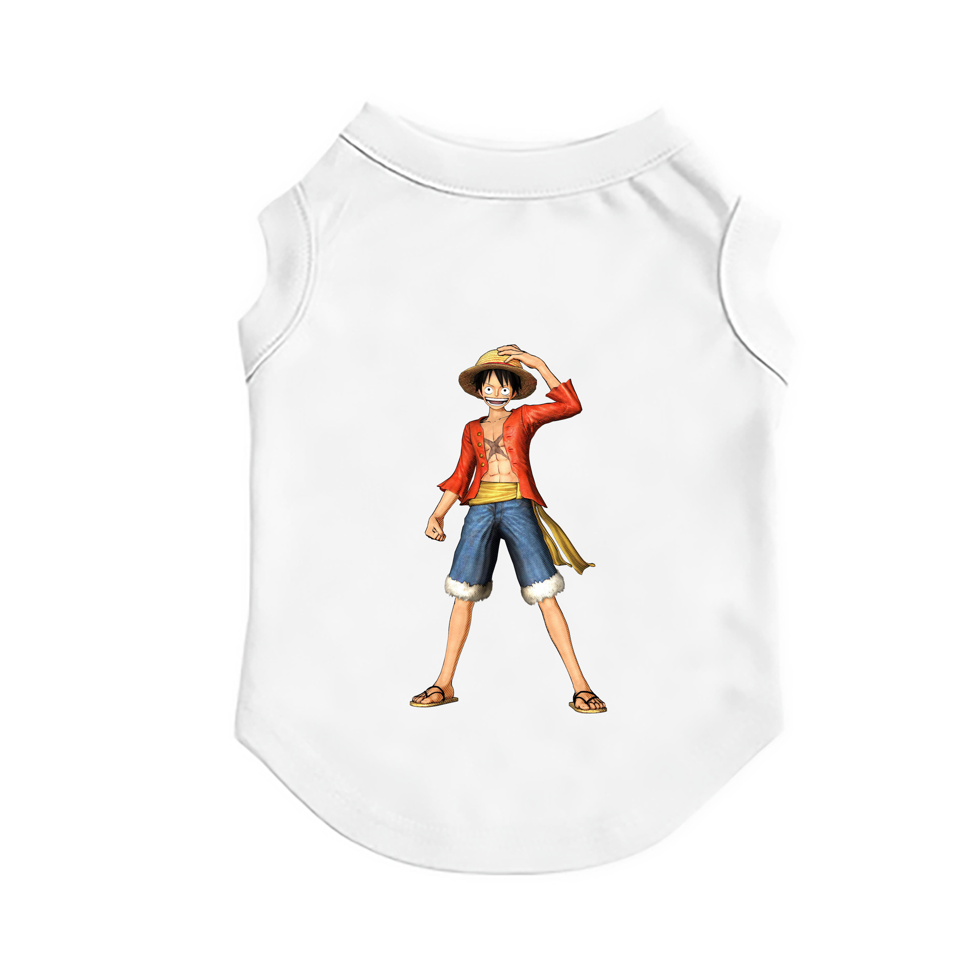（画像用） ワンピース モンキー・D・ルフィ ONE PIECE Monkey D. Luffy ペット用ベスト