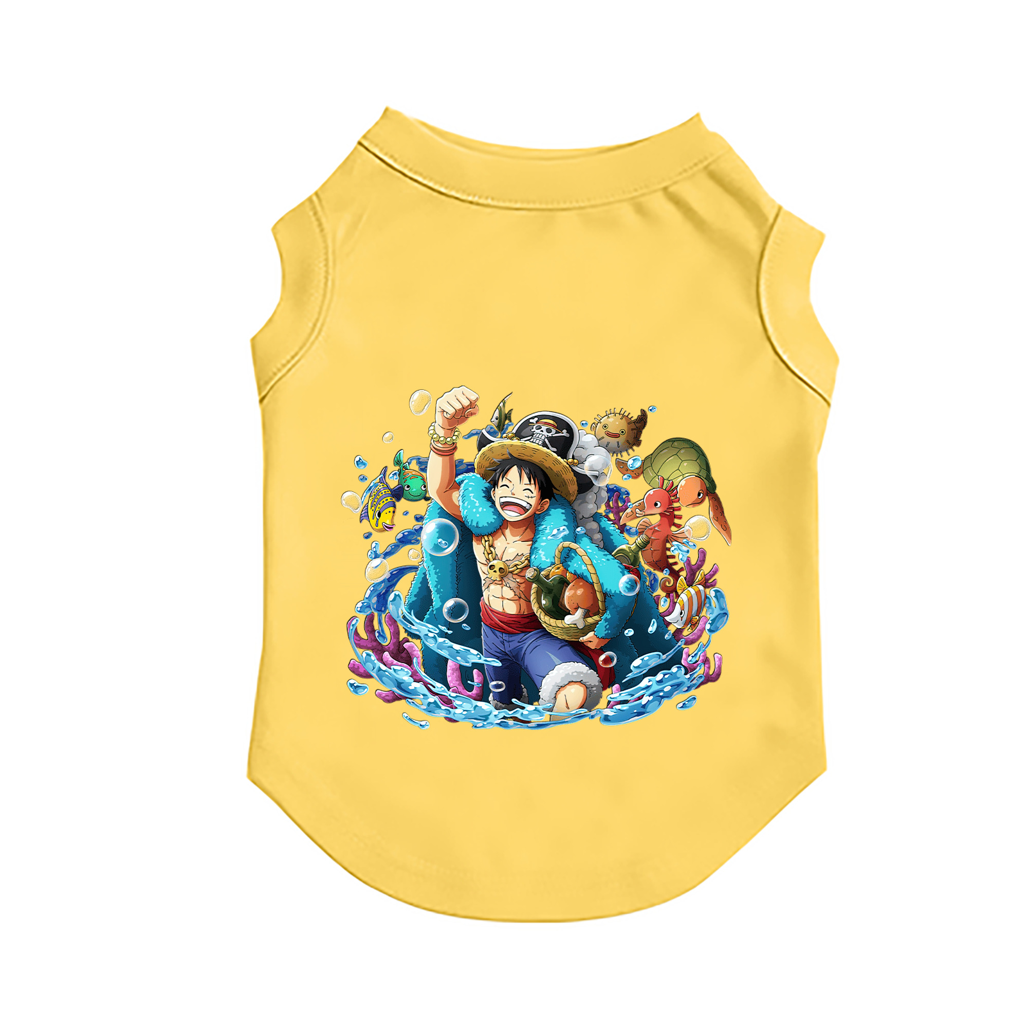 （画像用） ワンピース モンキー・D・ルフィ ONE PIECE Monkey D. Luffy ペット用ベスト