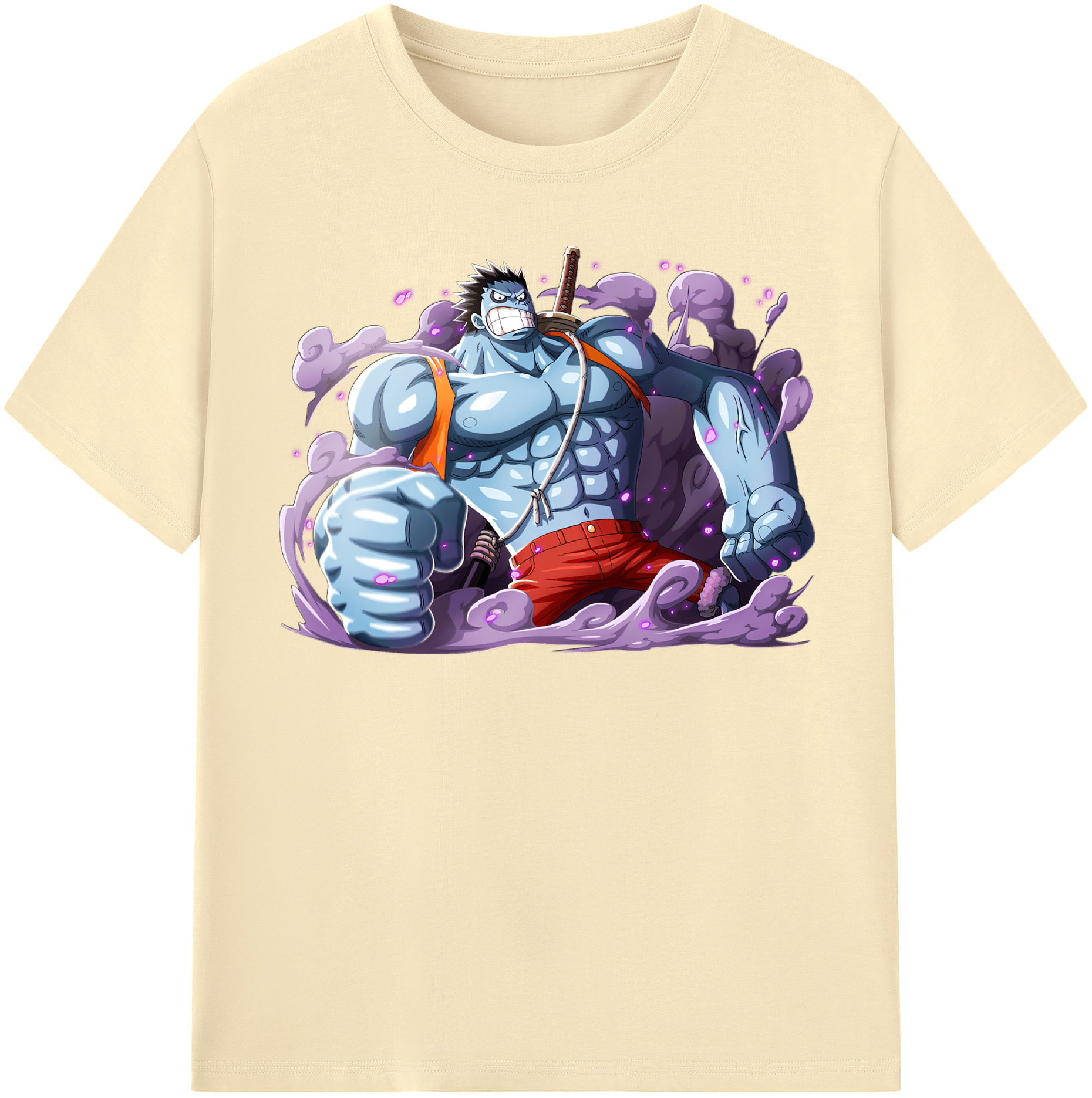 ワンピース モンキー・D・ルフィ ONE PIECE Monkey D. Luffy 綿100％半袖Tシャツ（フロントプリント）