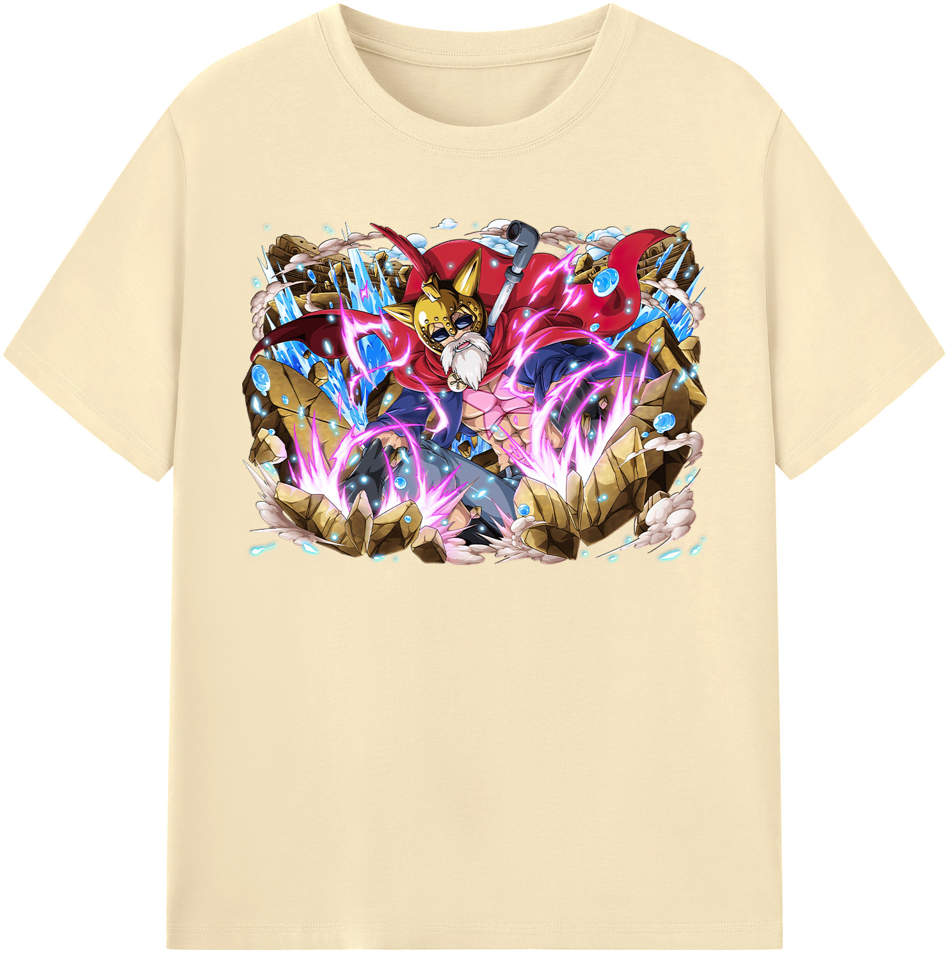 ワンピース モンキー・D・ルフィ ONE PIECE Monkey D. Luffy 綿100％半袖Tシャツ（フロントプリント）