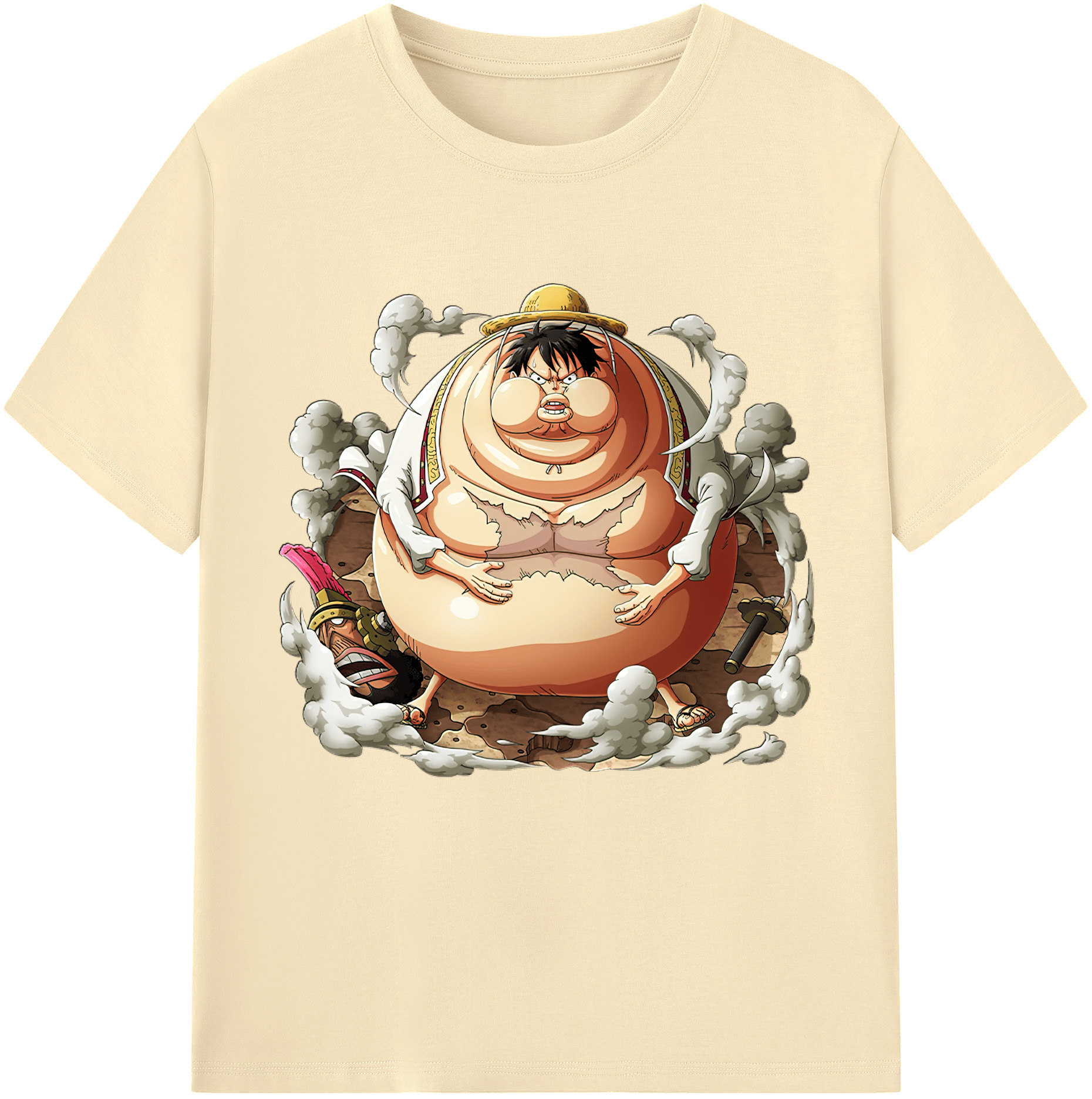 ワンピース モンキー・D・ルフィ ONE PIECE Monkey D. Luffy 綿100％半袖Tシャツ（フロントプリント）