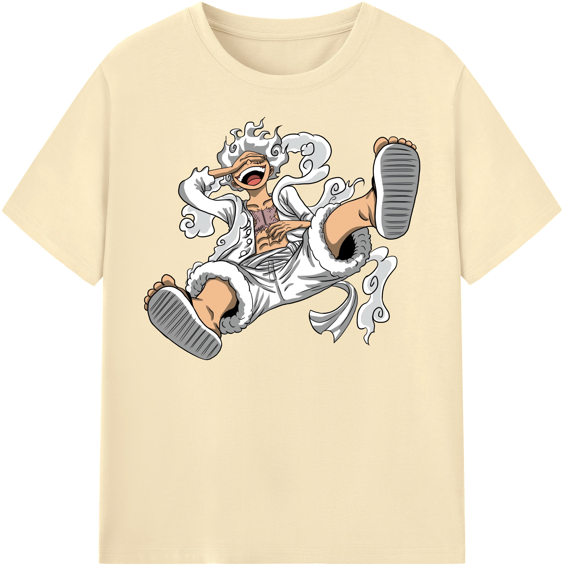 ワンピース モンキー・D・ルフィ ONE PIECE Monkey D. Luffy 綿100％半袖Tシャツ（フロントプリント）
