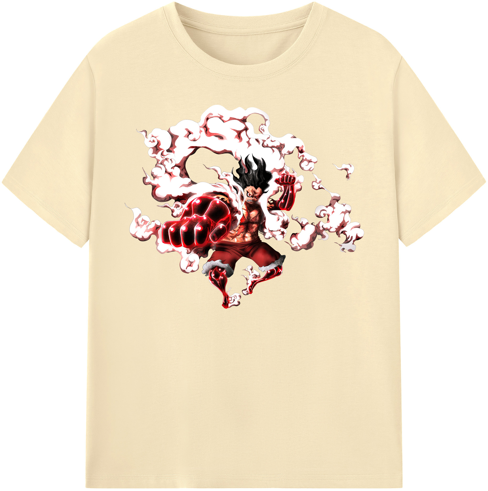 ワンピース モンキー・D・ルフィ ONE PIECE Monkey D. Luffy 綿100％半袖Tシャツ（フロントプリント）