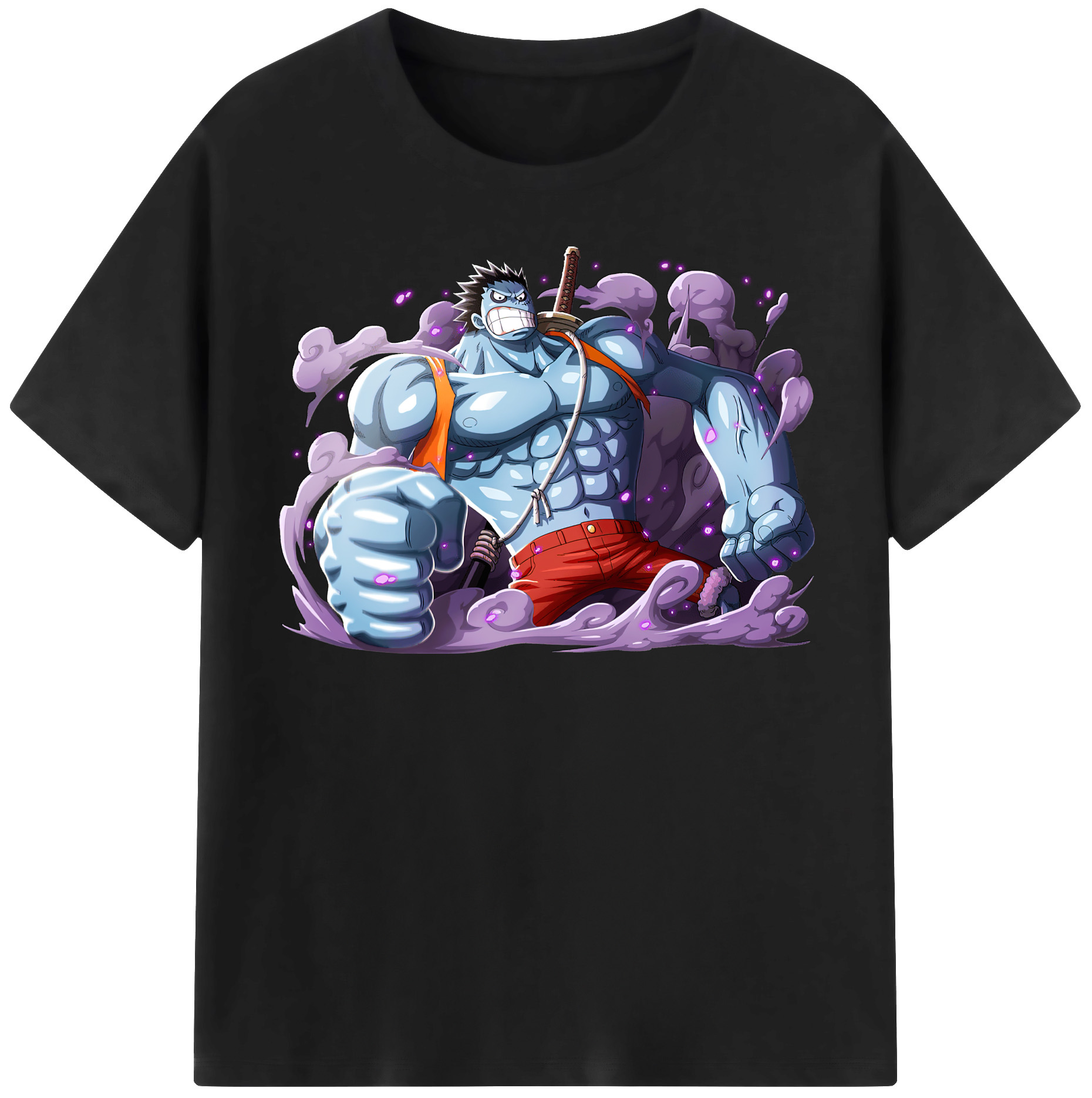 ワンピース モンキー・D・ルフィ ONE PIECE Monkey D. Luffy 綿100％半袖Tシャツ（フロントプリント）
