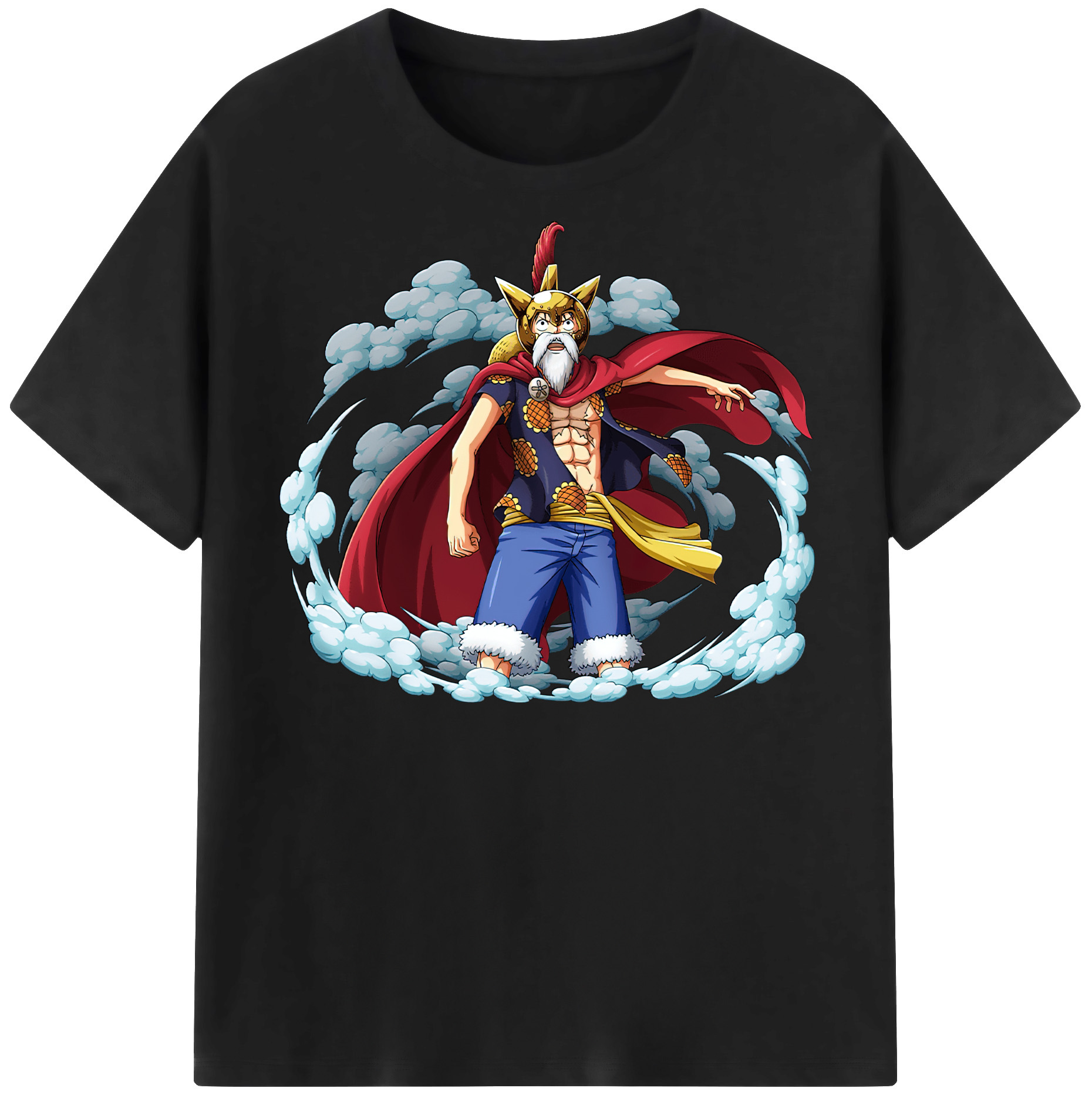 ワンピース モンキー・D・ルフィ ONE PIECE Monkey D. Luffy 綿100％半袖Tシャツ（フロントプリント）