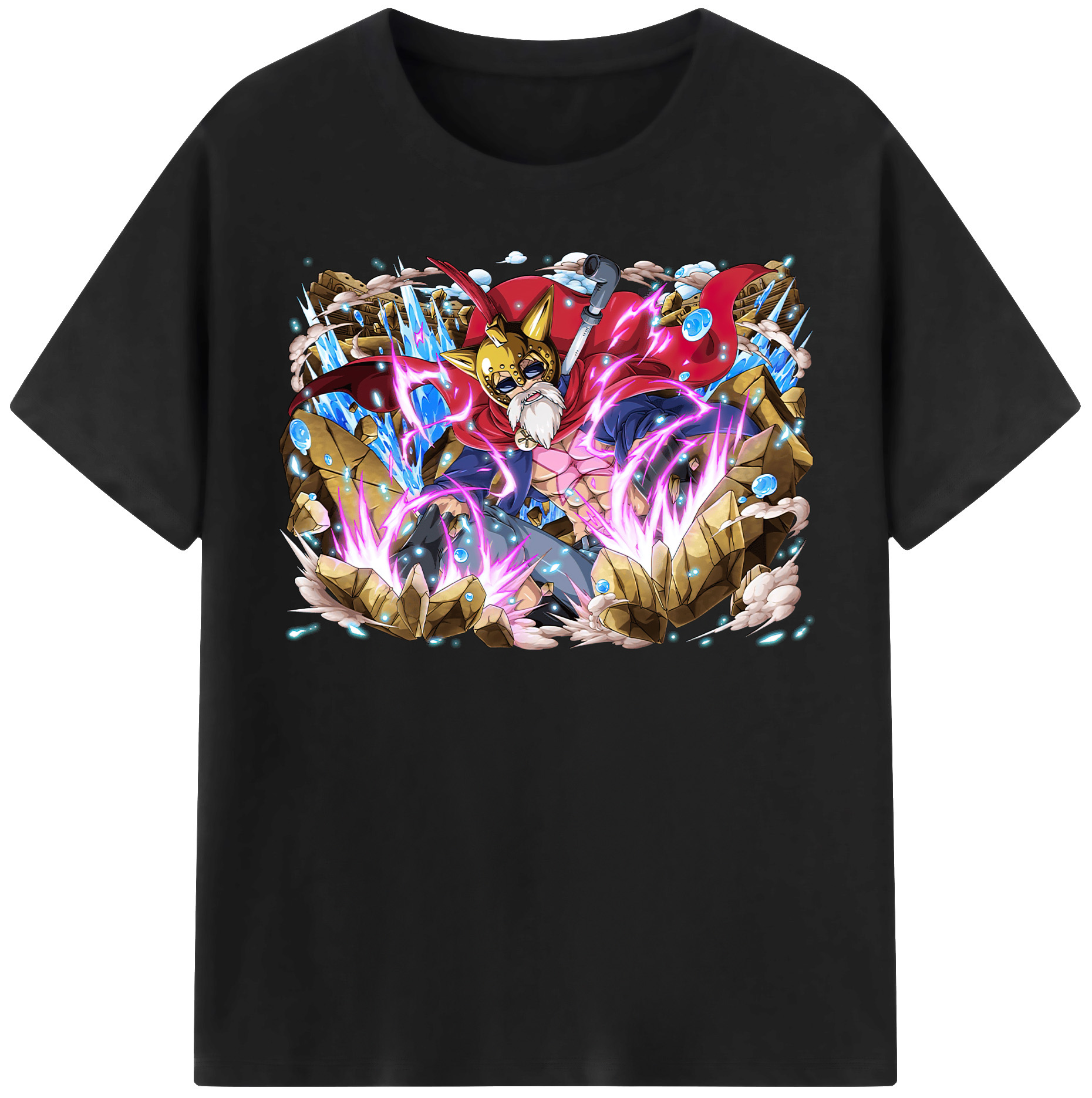 ワンピース モンキー・D・ルフィ ONE PIECE Monkey D. Luffy 綿100％半袖Tシャツ（フロントプリント）