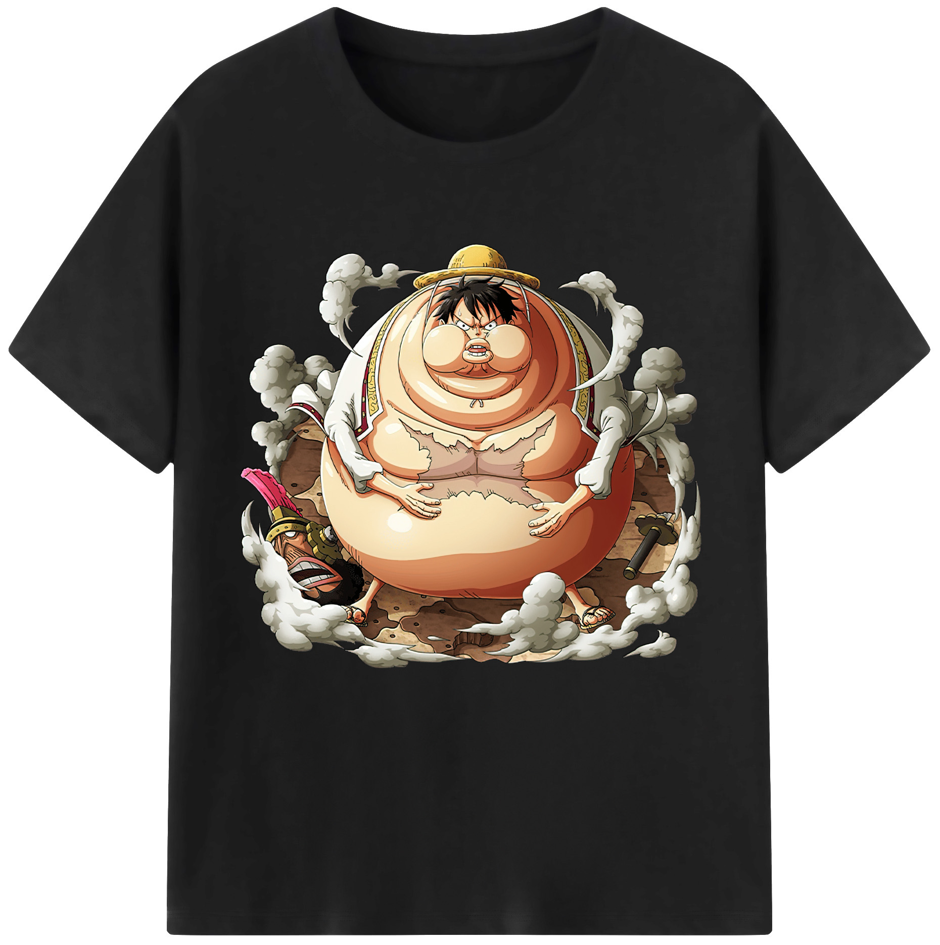 ワンピース モンキー・D・ルフィ ONE PIECE Monkey D. Luffy 綿100％半袖Tシャツ（フロントプリント）