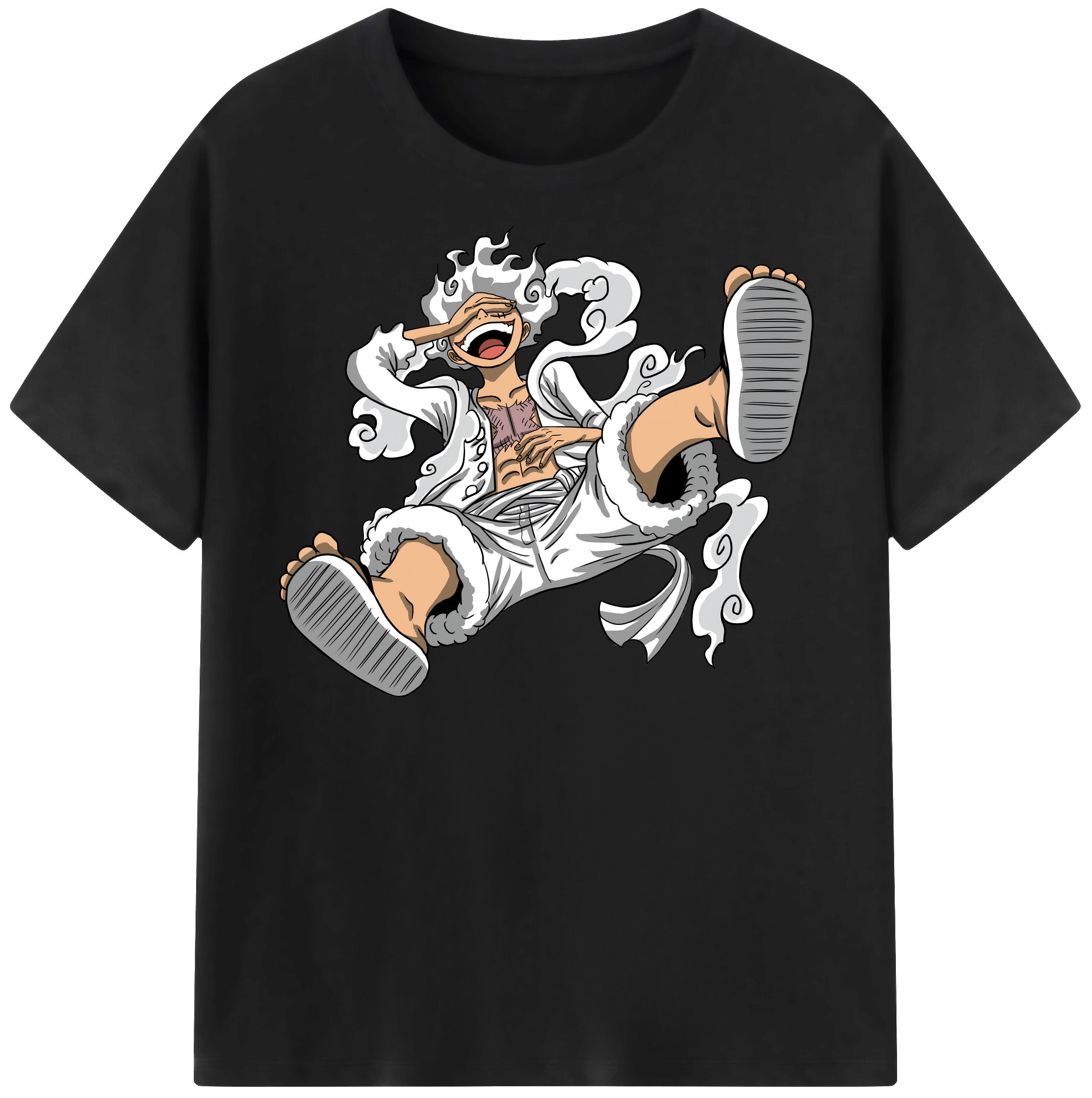 ワンピース モンキー・D・ルフィ ONE PIECE Monkey D. Luffy 綿100％半袖Tシャツ（フロントプリント）