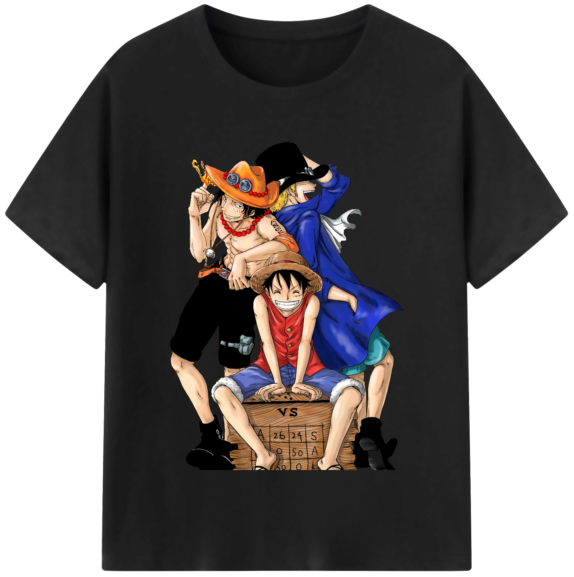 ワンピース モンキー・D・ルフィ ONE PIECE Monkey D. Luffy 綿100％半袖Tシャツ（フロントプリント）
