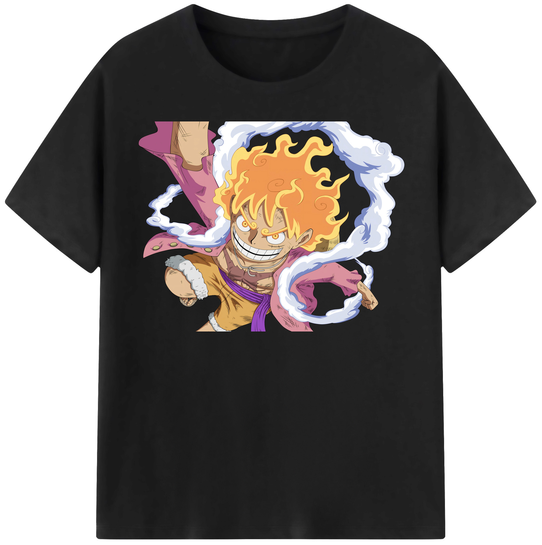 ワンピース モンキー・D・ルフィ ONE PIECE Monkey D. Luffy 綿100％半袖Tシャツ（フロントプリント）