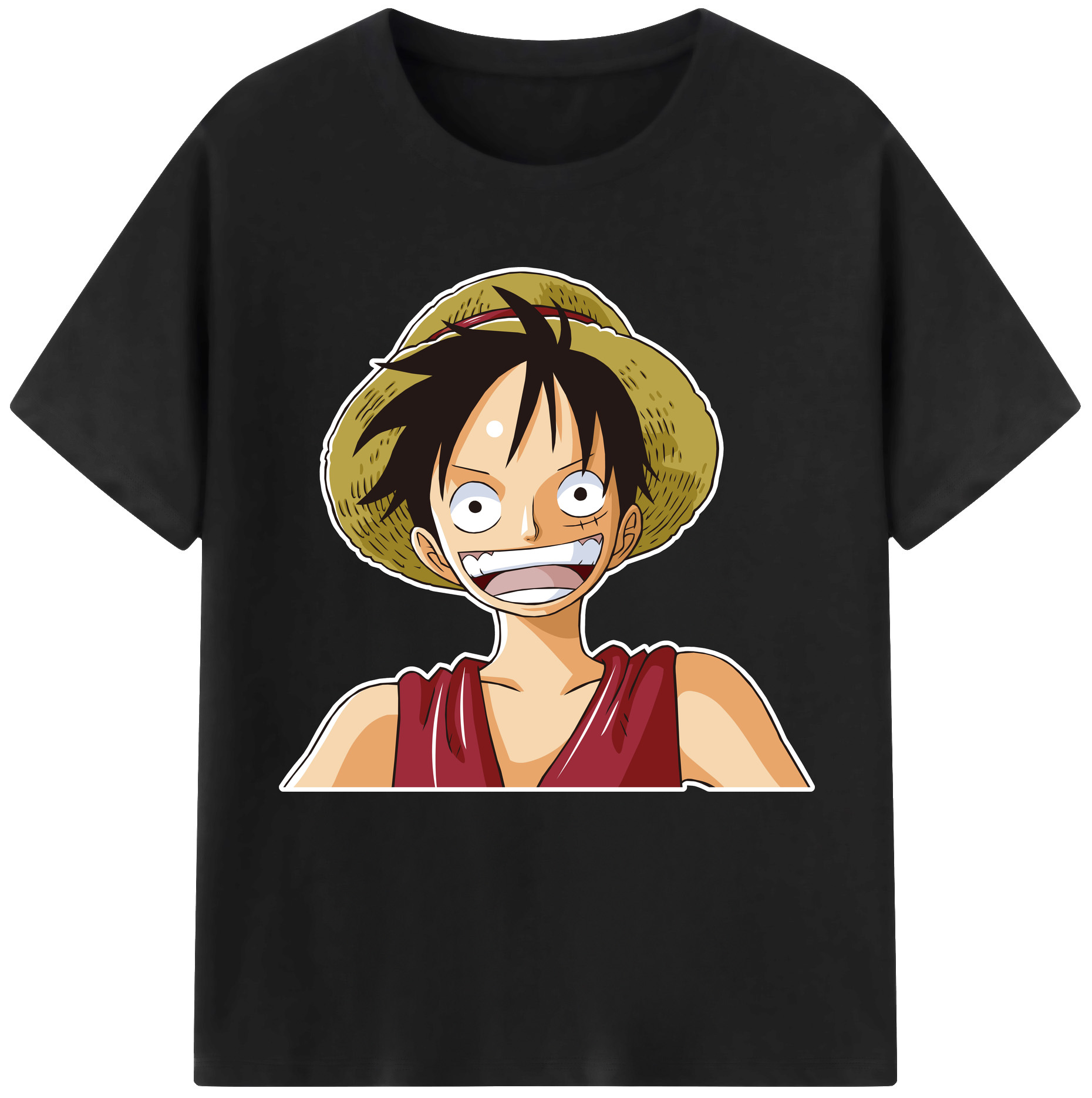 ワンピース モンキー・D・ルフィ ONE PIECE Monkey D. Luffy 綿100％半袖Tシャツ（フロントプリント）