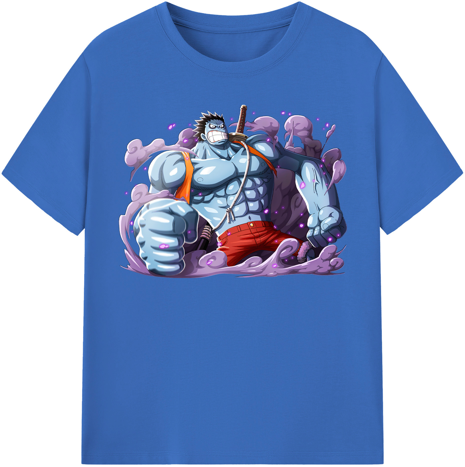 ワンピース モンキー・D・ルフィ ONE PIECE Monkey D. Luffy 綿100％半袖Tシャツ（フロントプリント）