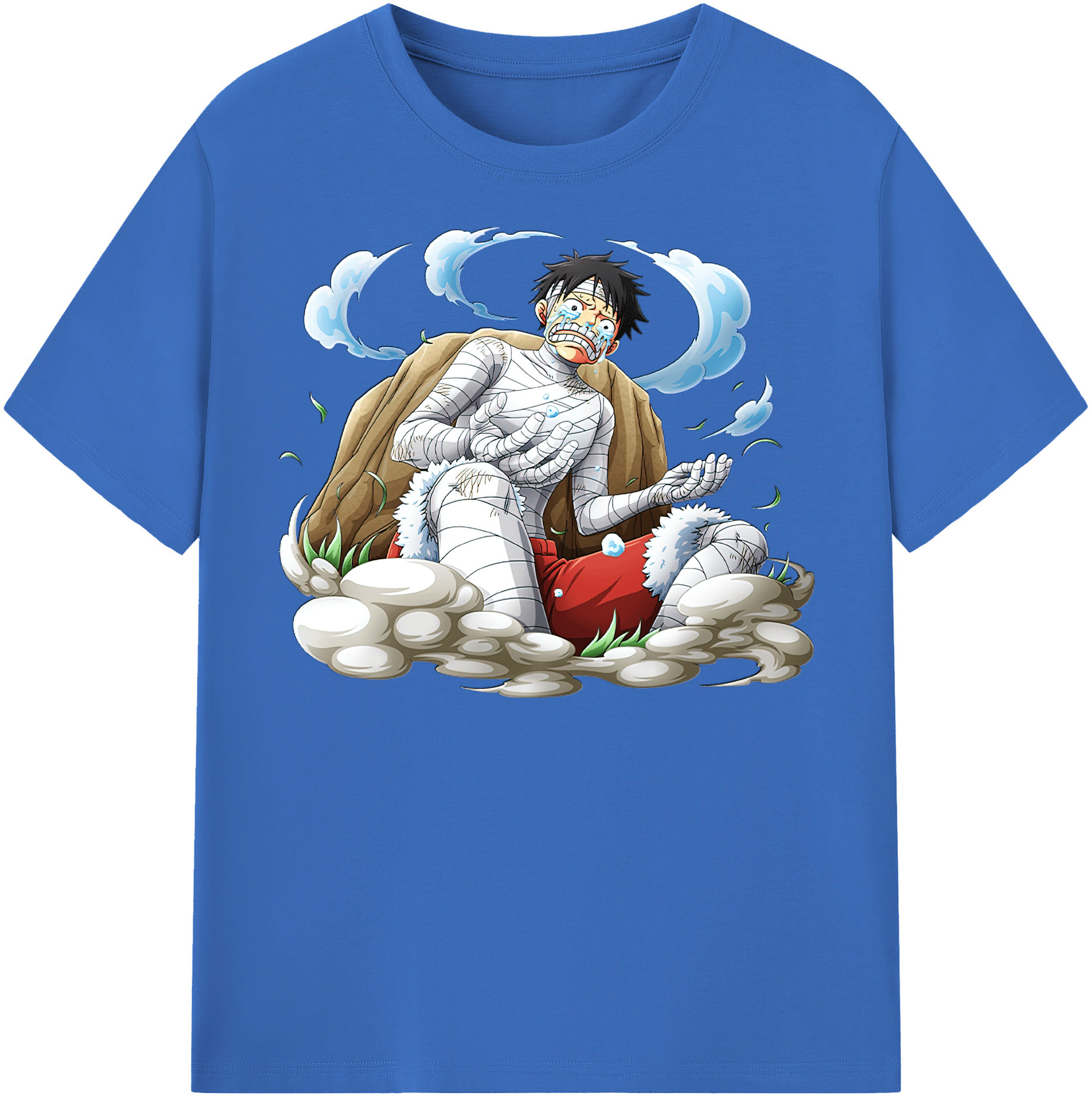 ワンピース モンキー・D・ルフィ ONE PIECE Monkey D. Luffy 綿100％半袖Tシャツ（フロントプリント）