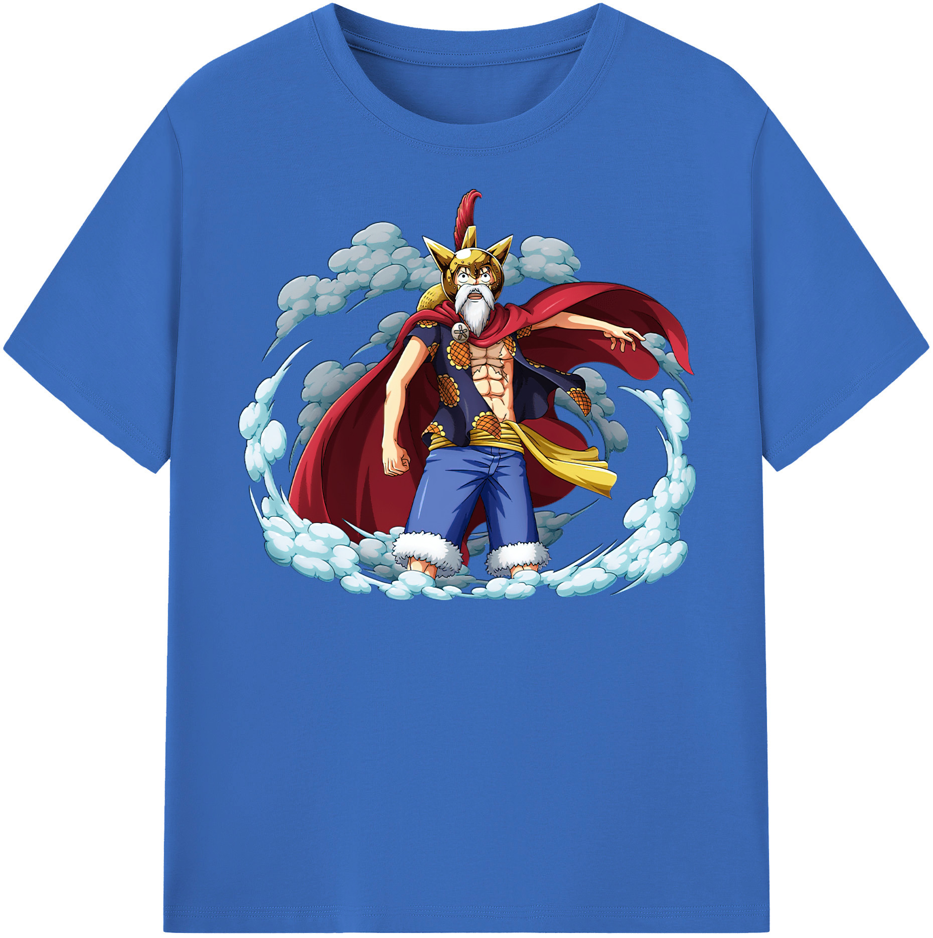 ワンピース モンキー・D・ルフィ ONE PIECE Monkey D. Luffy 綿100％半袖Tシャツ（フロントプリント）