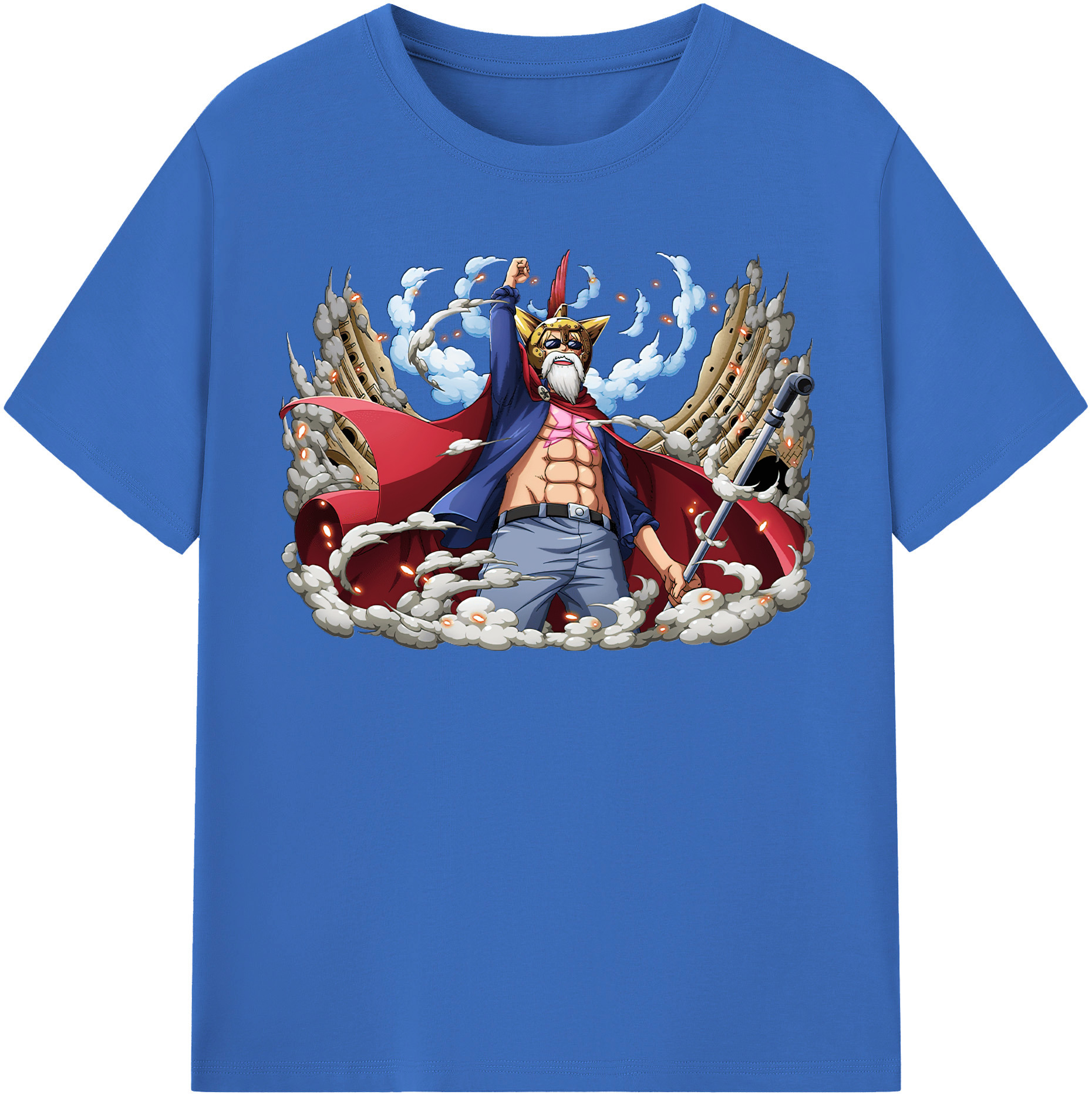 ワンピース モンキー・D・ルフィ ONE PIECE Monkey D. Luffy 綿100％半袖Tシャツ（フロントプリント）