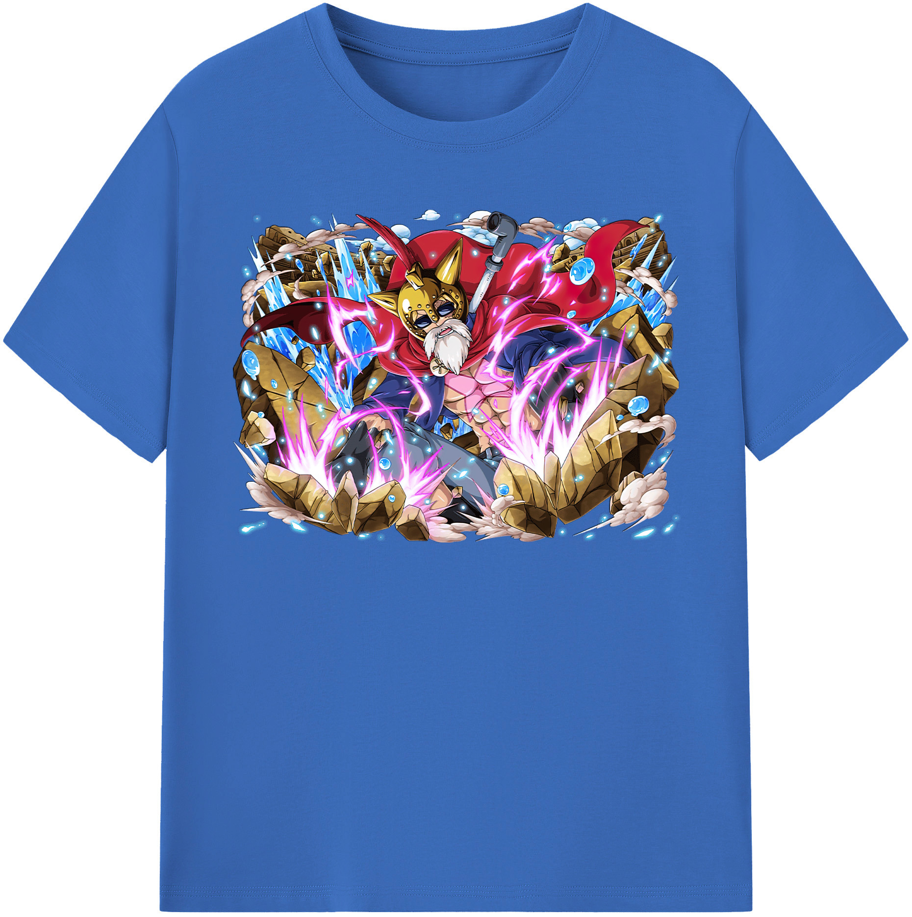 ワンピース モンキー・D・ルフィ ONE PIECE Monkey D. Luffy 綿100％半袖Tシャツ（フロントプリント）