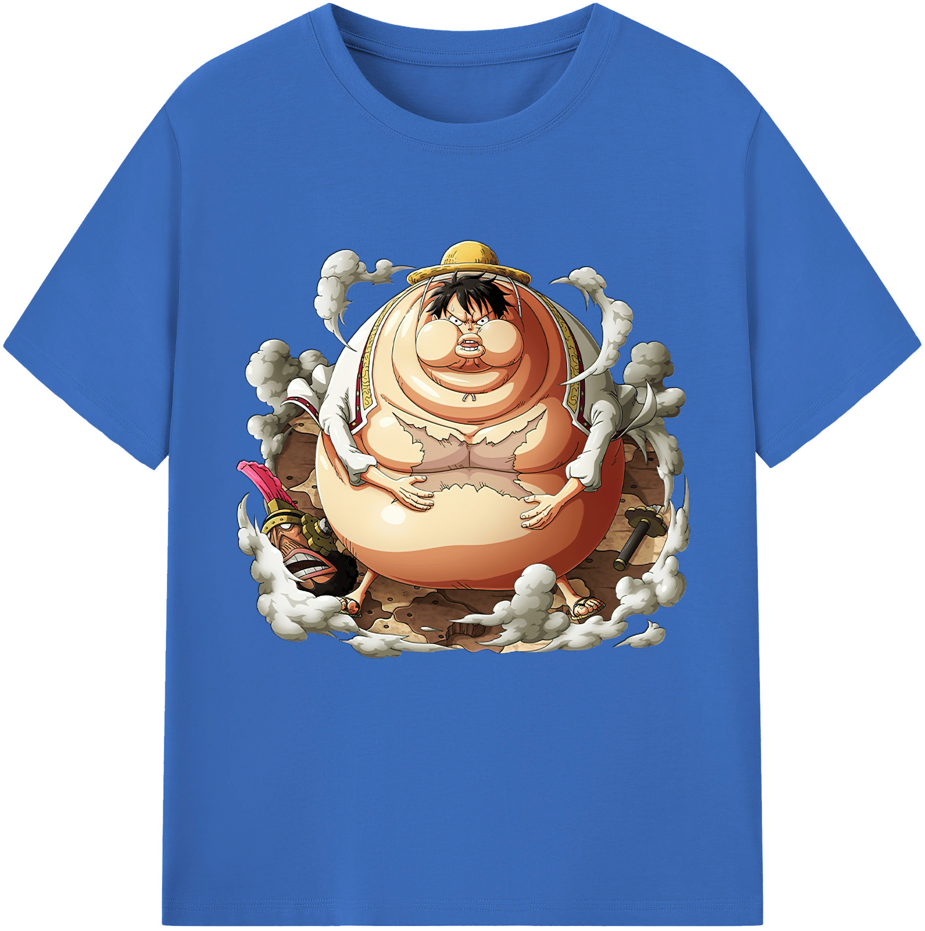 ワンピース モンキー・D・ルフィ ONE PIECE Monkey D. Luffy 綿100％半袖Tシャツ（フロントプリント）