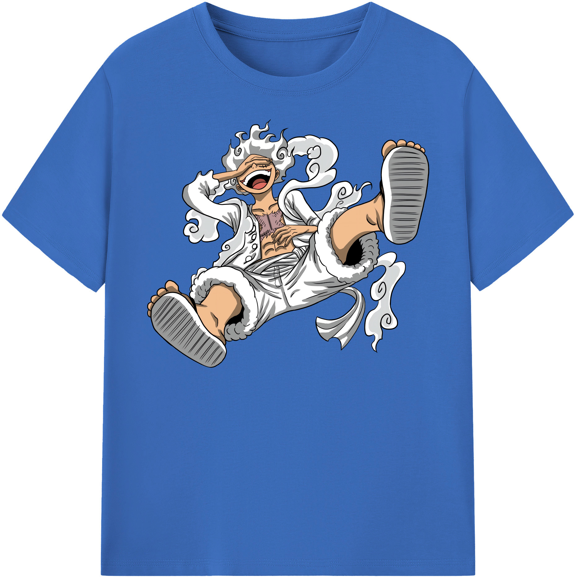 ワンピース モンキー・D・ルフィ ONE PIECE Monkey D. Luffy 綿100％半袖Tシャツ（フロントプリント）