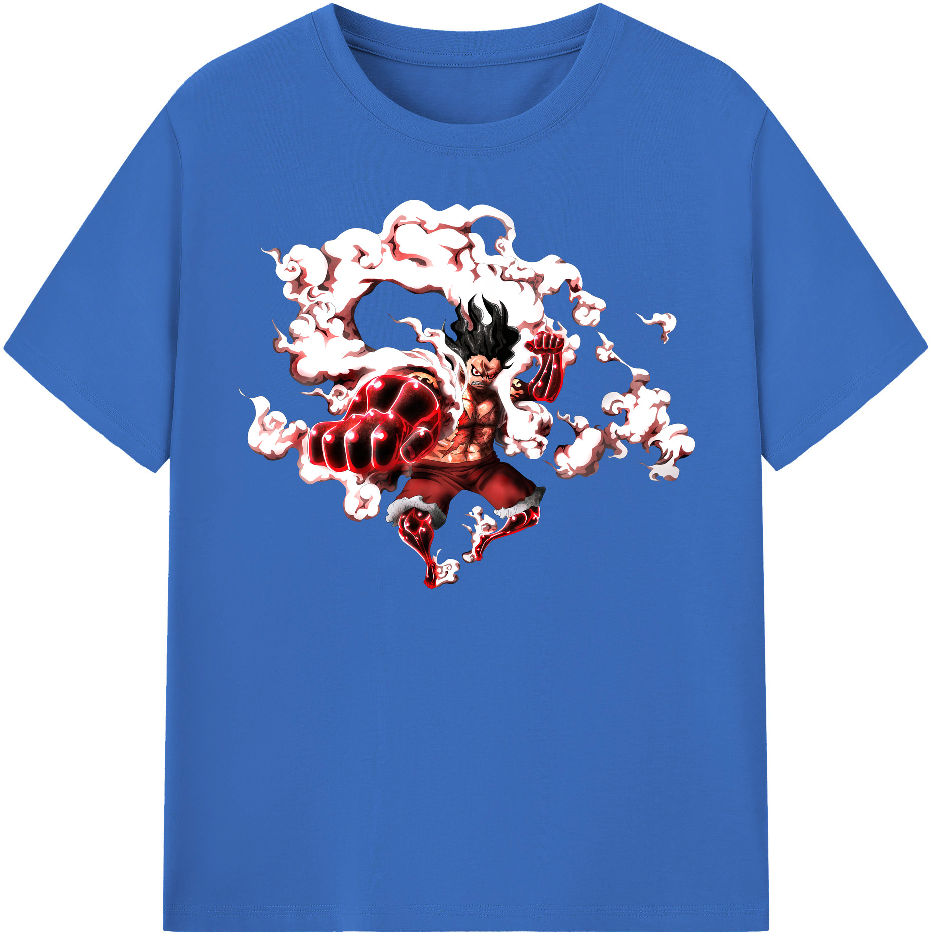 ワンピース モンキー・D・ルフィ ONE PIECE Monkey D. Luffy 綿100％半袖Tシャツ（フロントプリント）