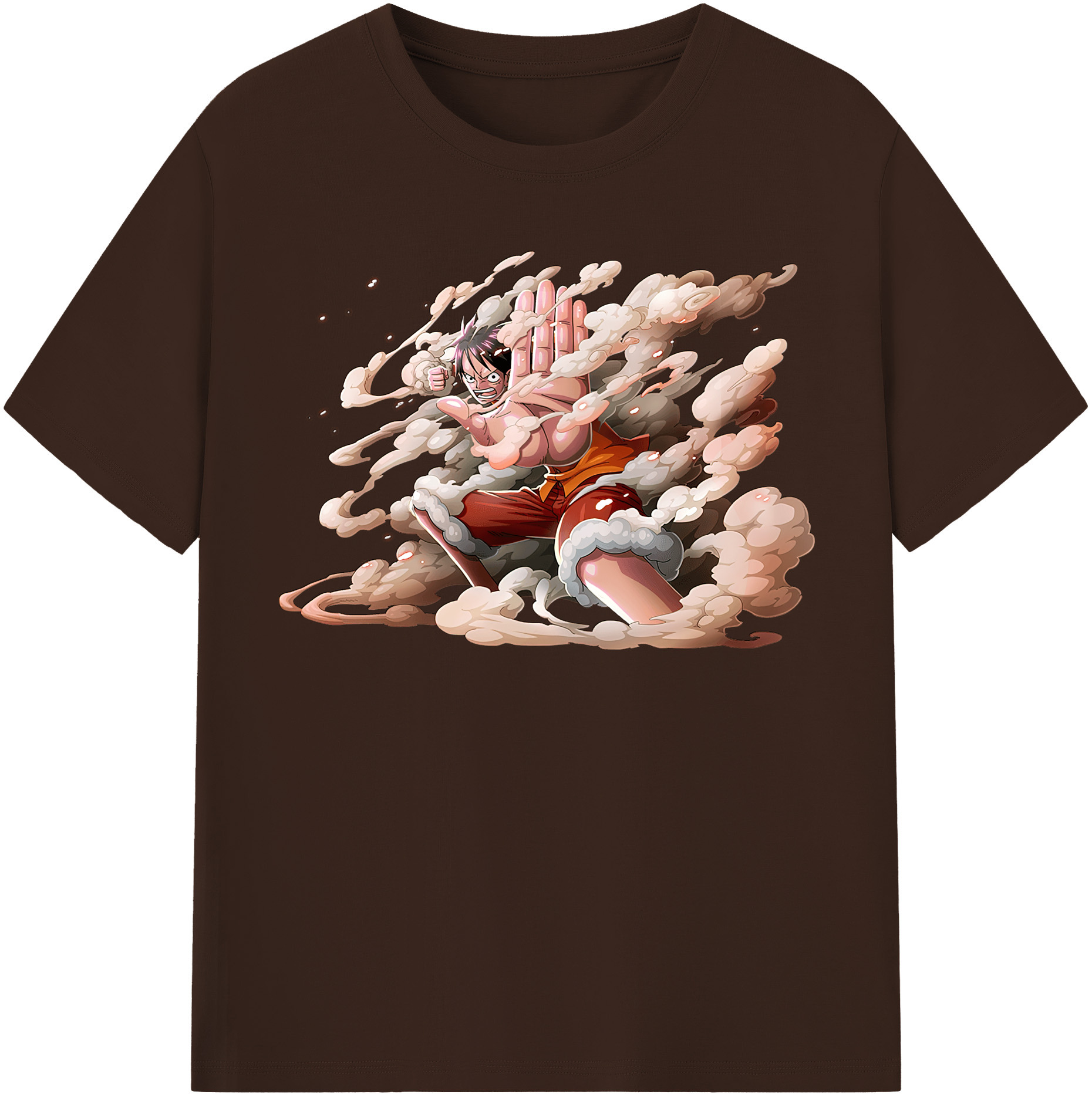 ワンピース モンキー・D・ルフィ ONE PIECE Monkey D. Luffy 綿100％半袖Tシャツ（フロントプリント）