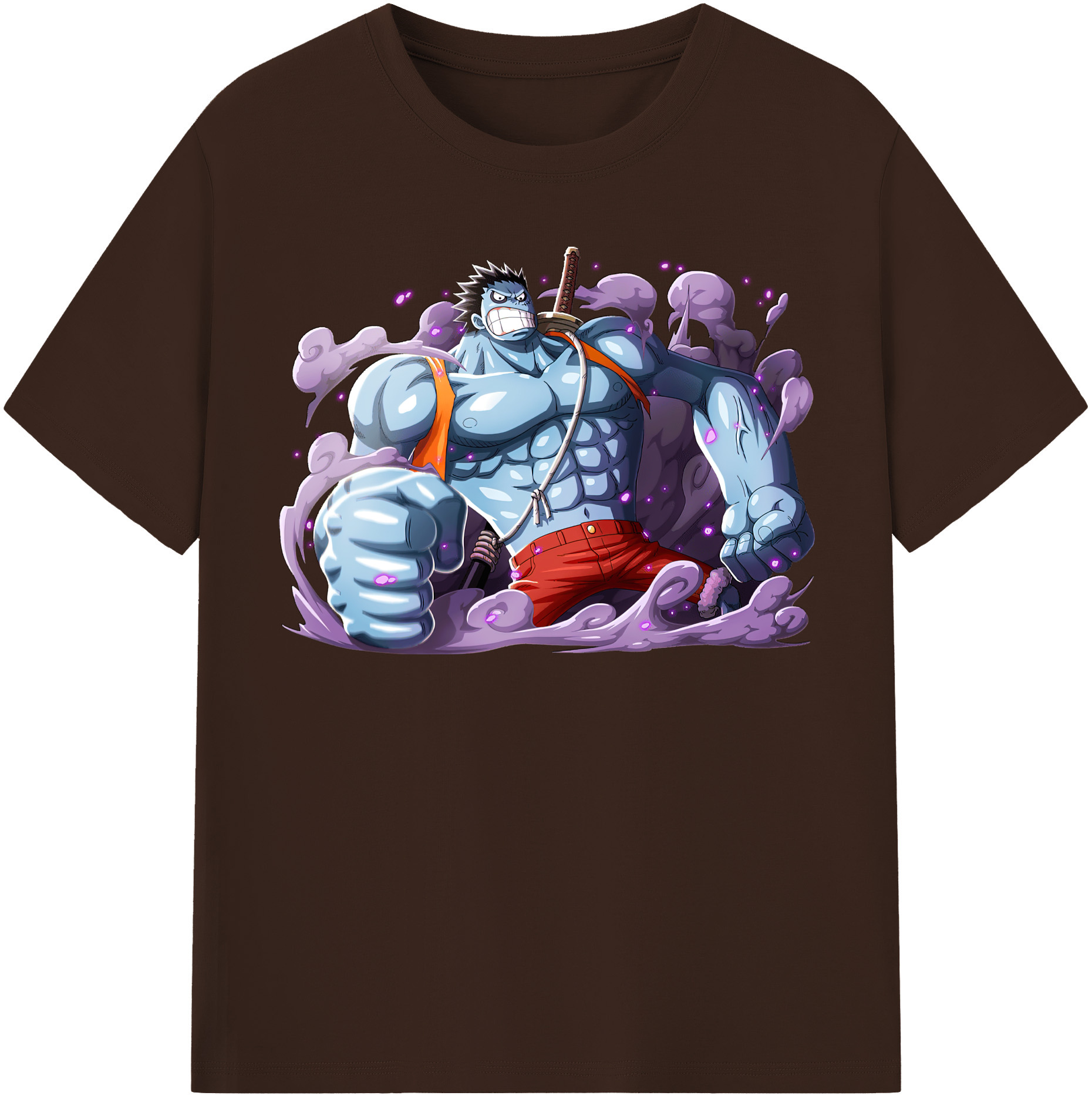 ワンピース モンキー・D・ルフィ ONE PIECE Monkey D. Luffy 綿100％半袖Tシャツ（フロントプリント）