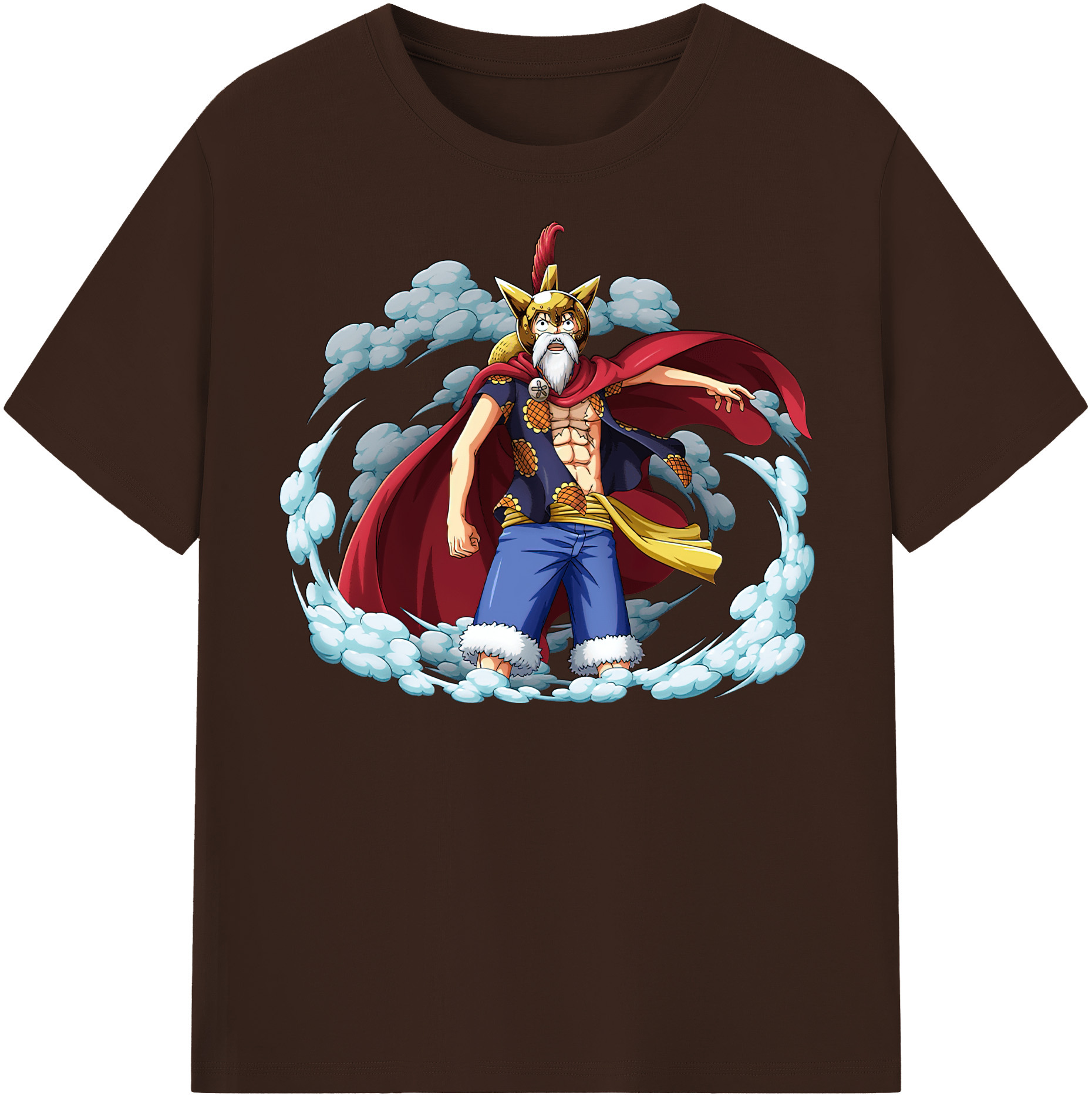 ワンピース モンキー・D・ルフィ ONE PIECE Monkey D. Luffy 綿100％半袖Tシャツ（フロントプリント）