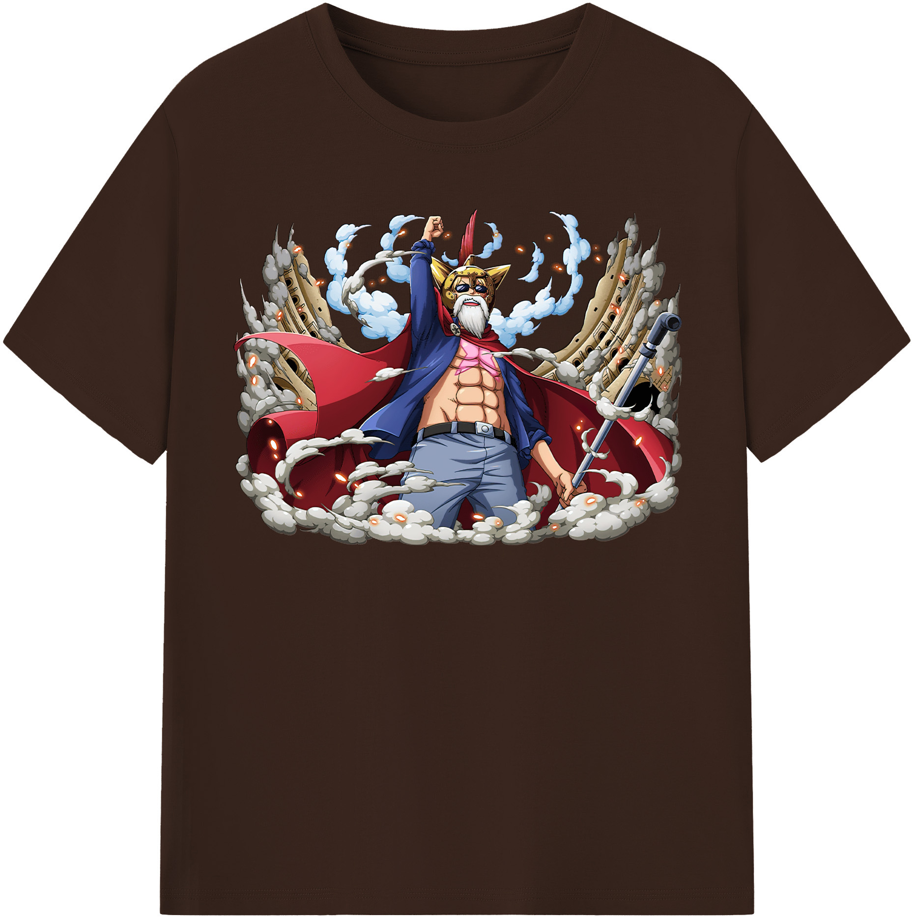 ワンピース モンキー・D・ルフィ ONE PIECE Monkey D. Luffy 綿100％半袖Tシャツ（フロントプリント）