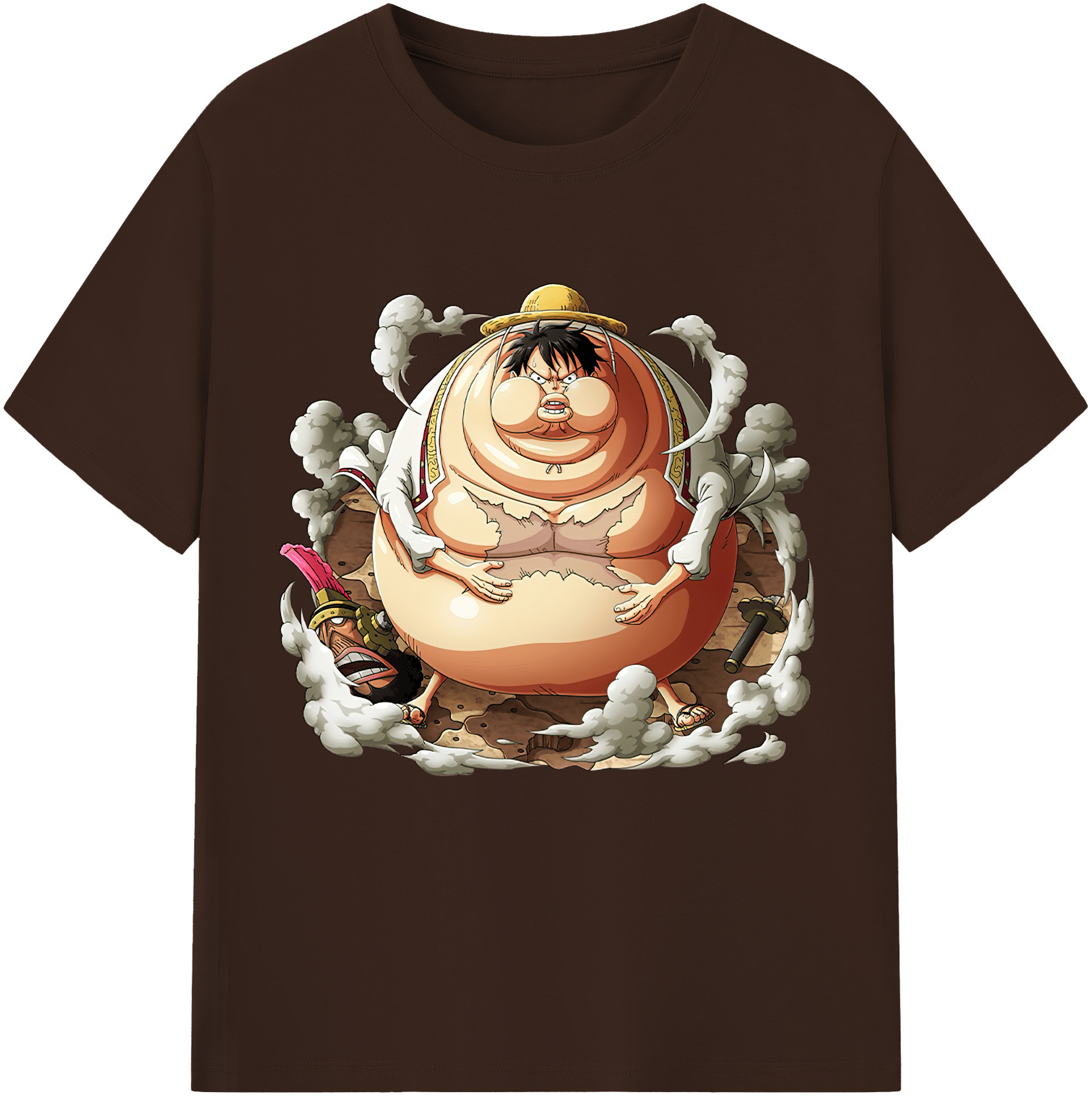 ワンピース モンキー・D・ルフィ ONE PIECE Monkey D. Luffy 綿100％半袖Tシャツ（フロントプリント）