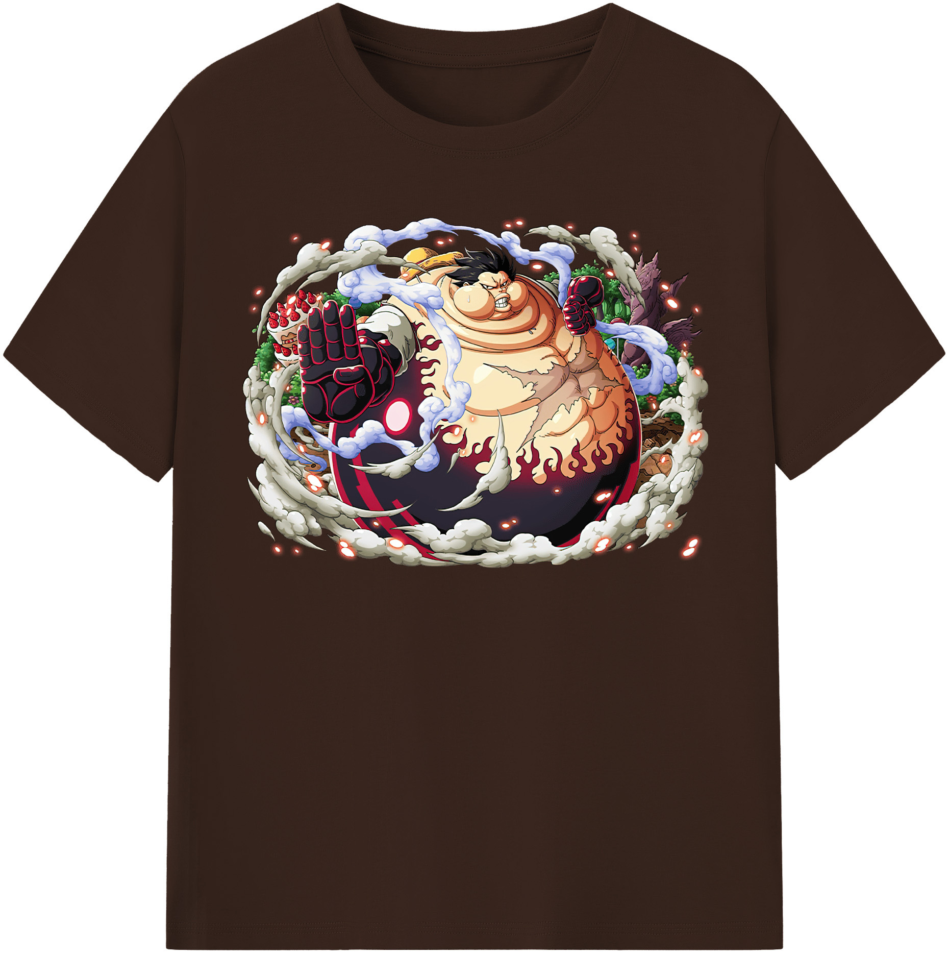 ワンピース モンキー・D・ルフィ ONE PIECE Monkey D. Luffy 綿100％半袖Tシャツ（フロントプリント）