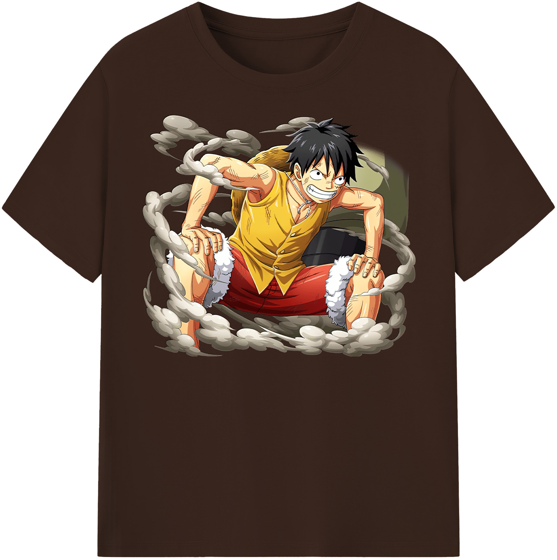ワンピース モンキー・D・ルフィ ONE PIECE Monkey D. Luffy 綿100％半袖Tシャツ（フロントプリント）