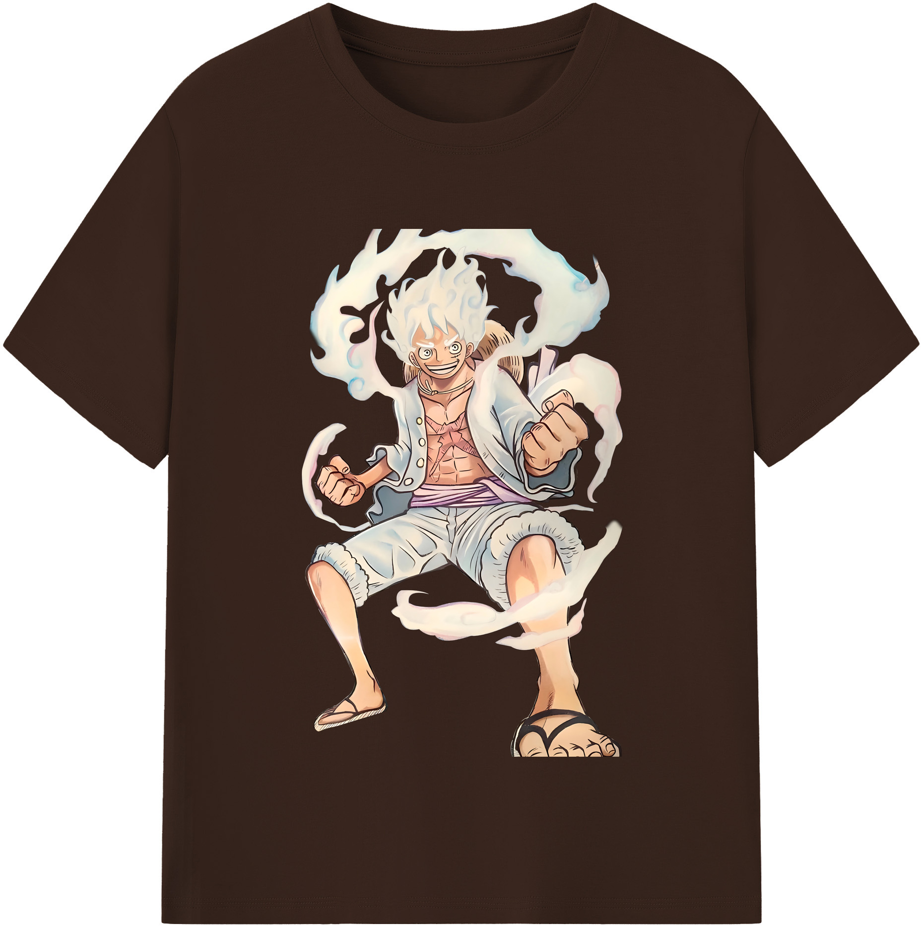 ワンピース モンキー・D・ルフィ ONE PIECE Monkey D. Luffy 綿100％半袖Tシャツ（フロントプリント）
