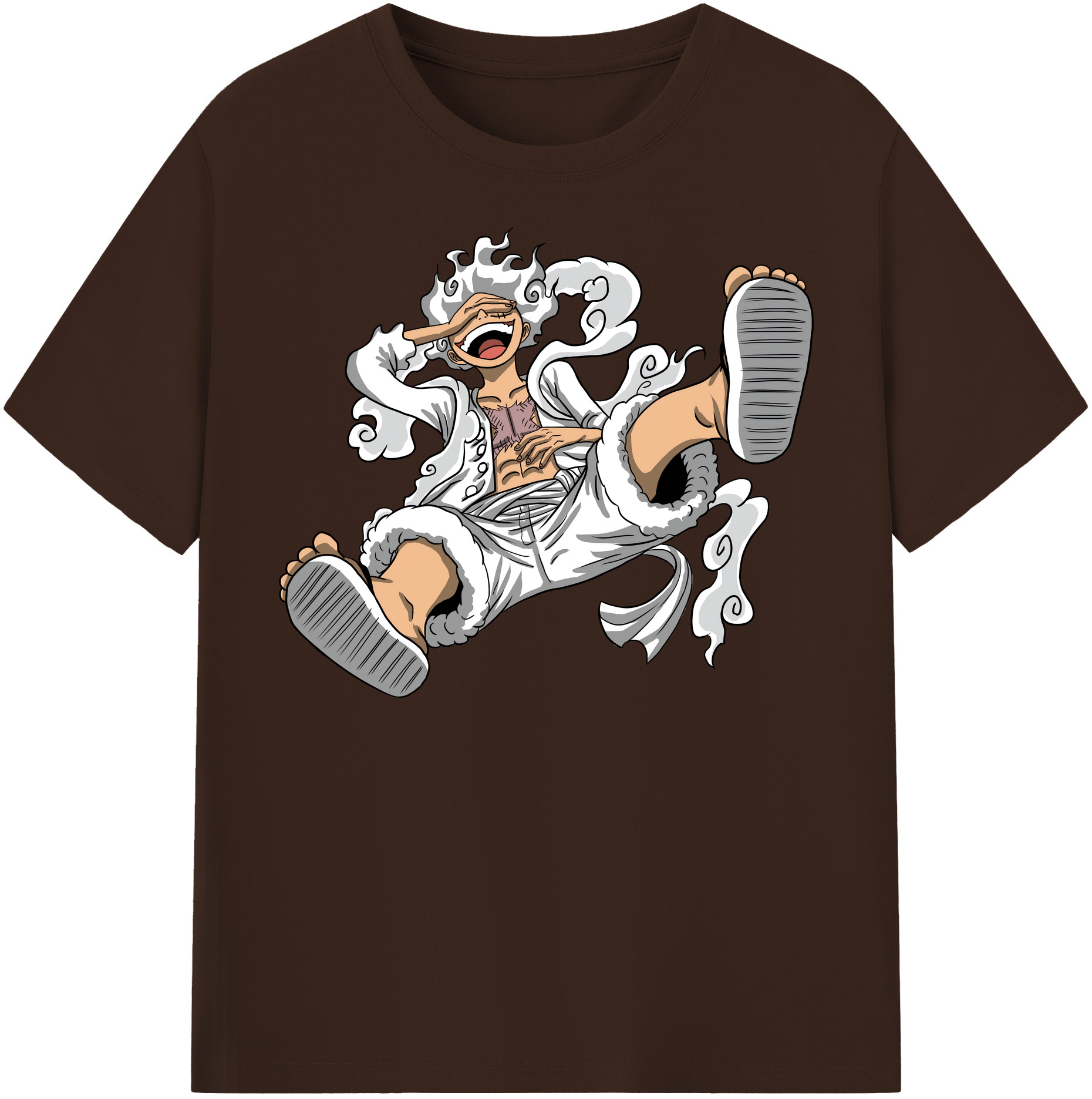 ワンピース モンキー・D・ルフィ ONE PIECE Monkey D. Luffy 綿100％半袖Tシャツ（フロントプリント）