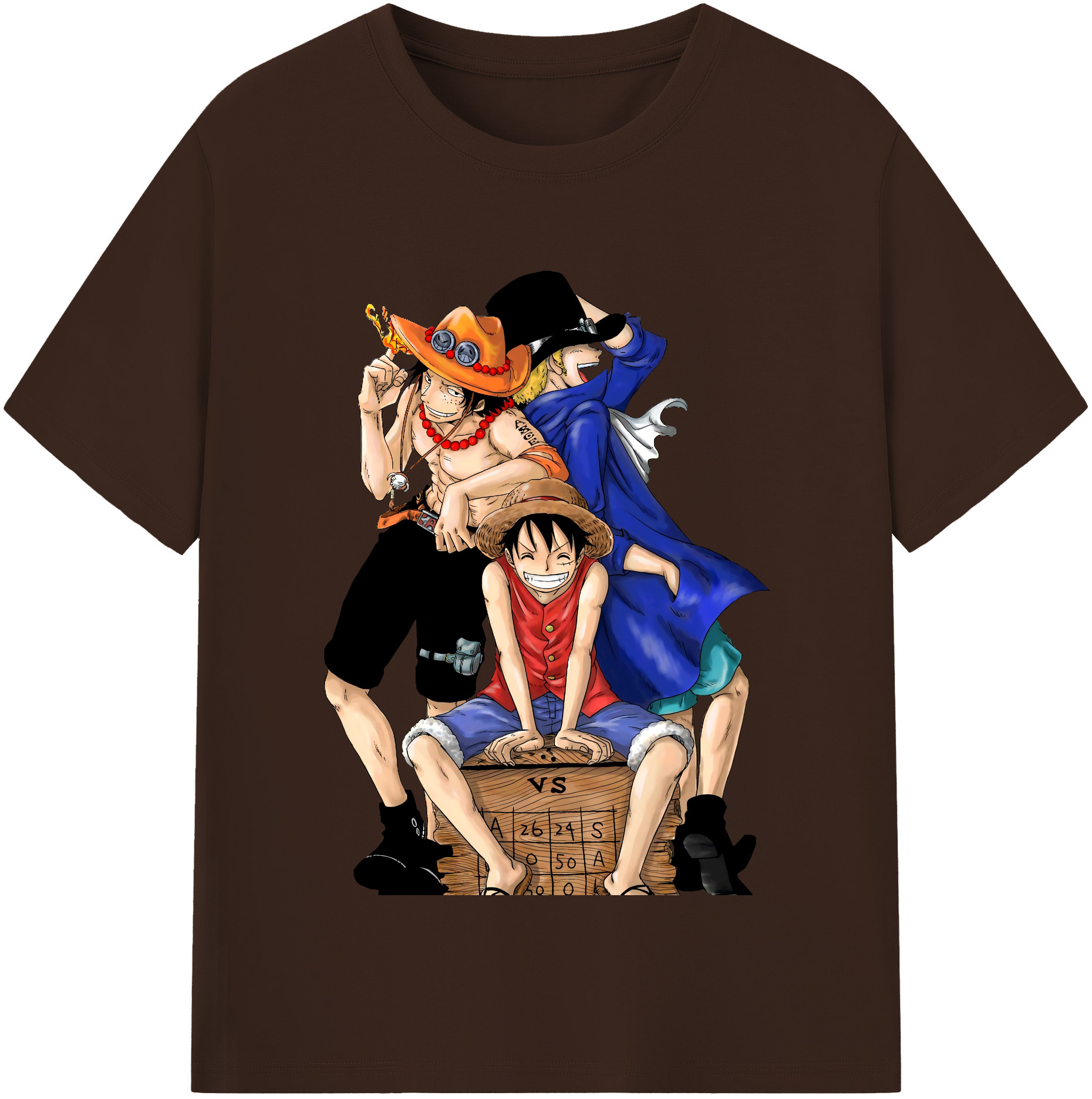 ワンピース モンキー・D・ルフィ ONE PIECE Monkey D. Luffy 綿100％半袖Tシャツ（フロントプリント）