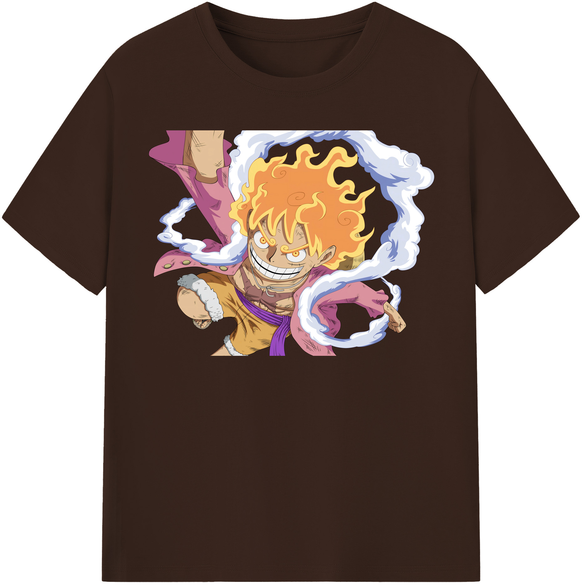 ワンピース モンキー・D・ルフィ ONE PIECE Monkey D. Luffy 綿100％半袖Tシャツ（フロントプリント）