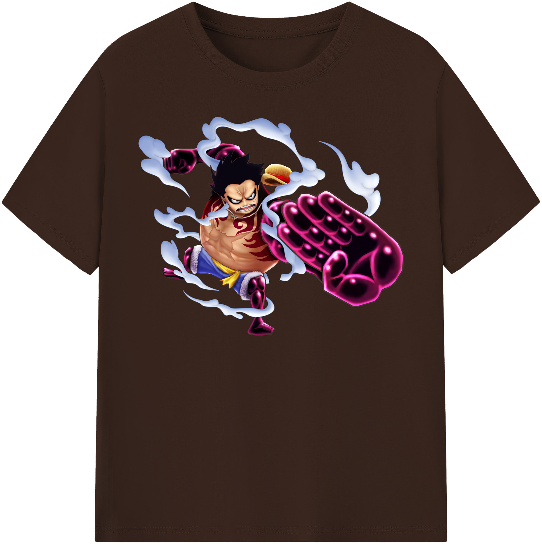 ワンピース モンキー・D・ルフィ ONE PIECE Monkey D. Luffy 綿100％半袖Tシャツ（フロントプリント）