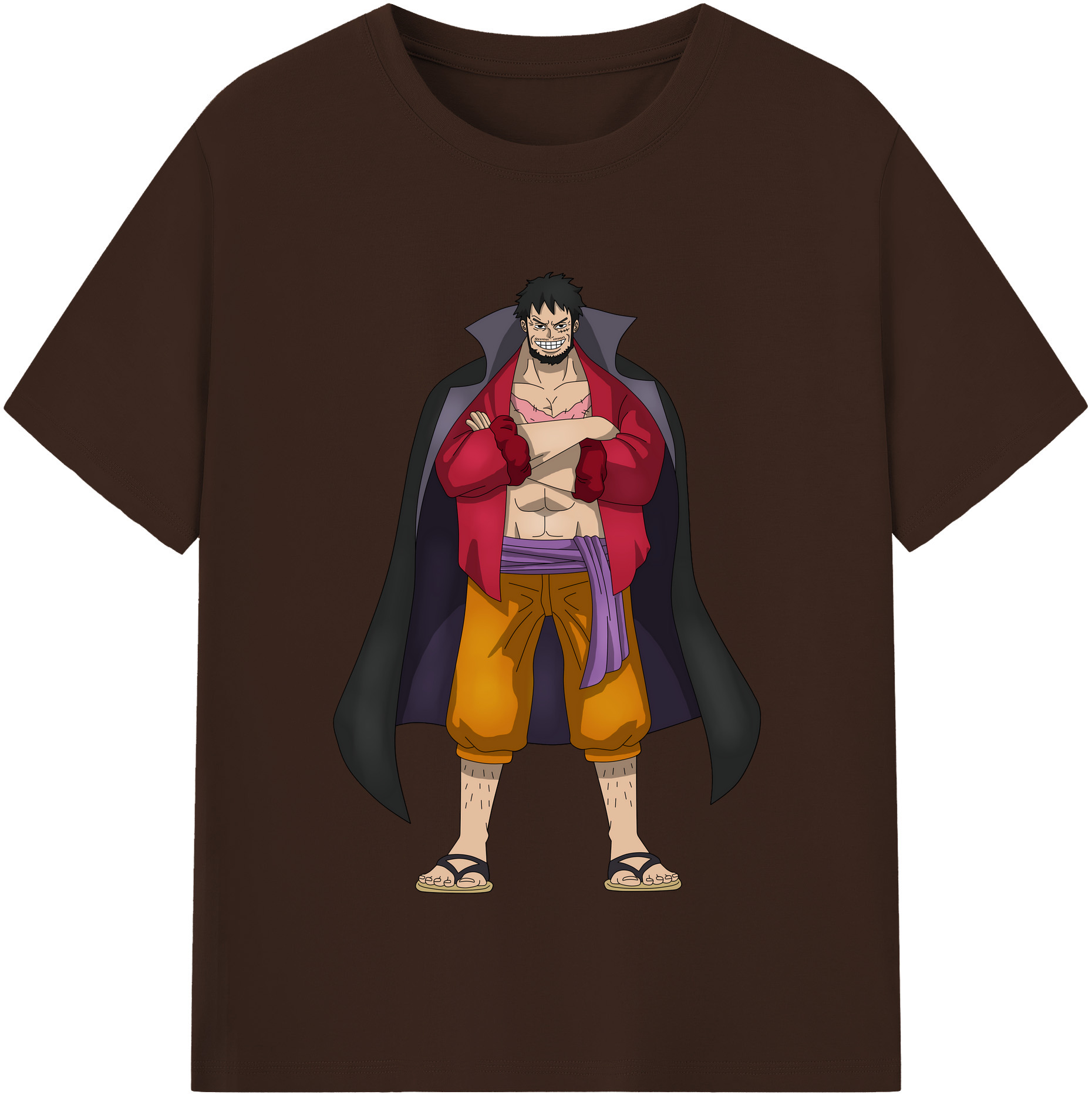 ワンピース モンキー・D・ルフィ ONE PIECE Monkey D. Luffy 綿100％半袖Tシャツ（フロントプリント）