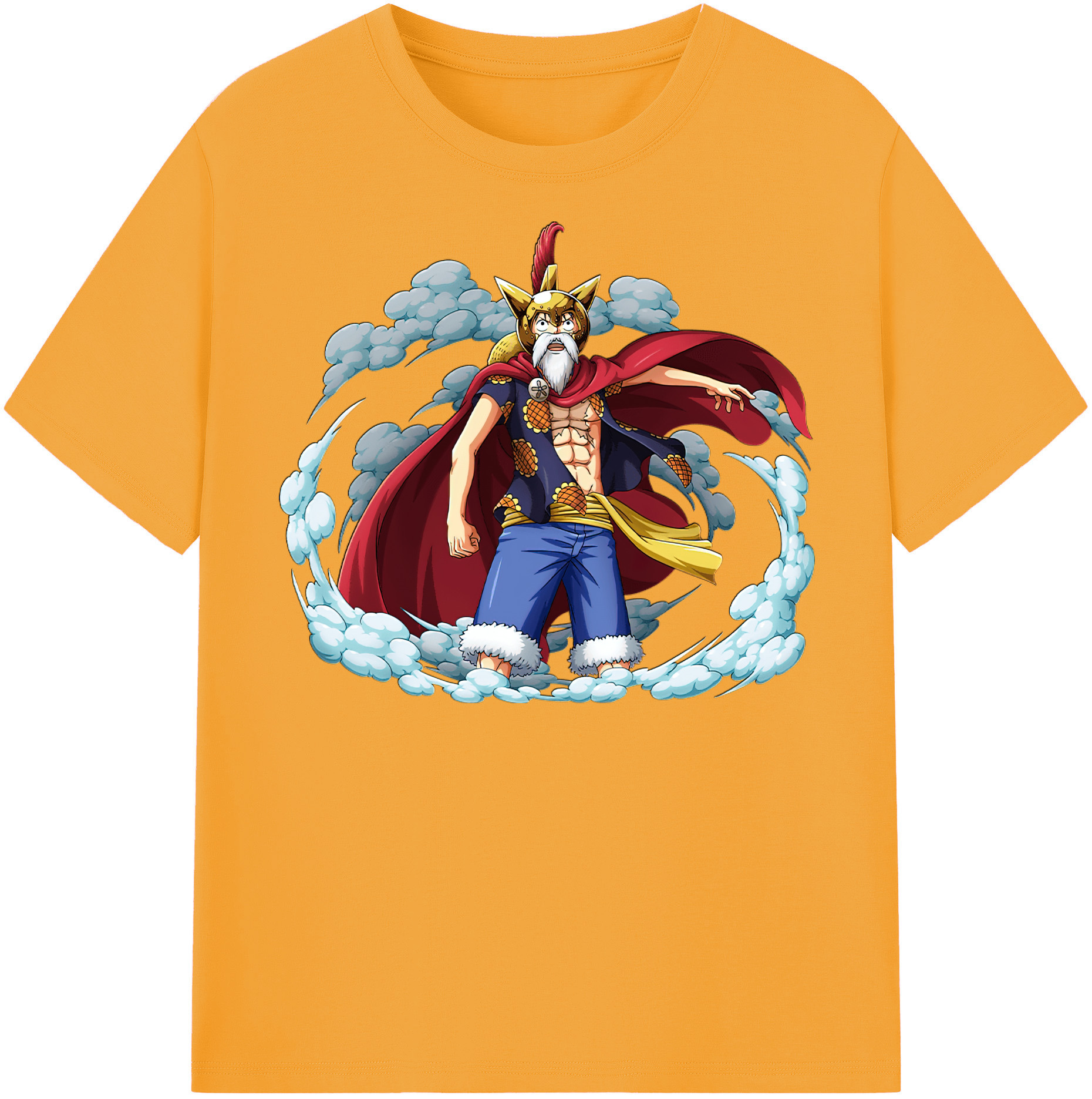 ワンピース モンキー・D・ルフィ ONE PIECE Monkey D. Luffy 綿100％半袖Tシャツ（フロントプリント）